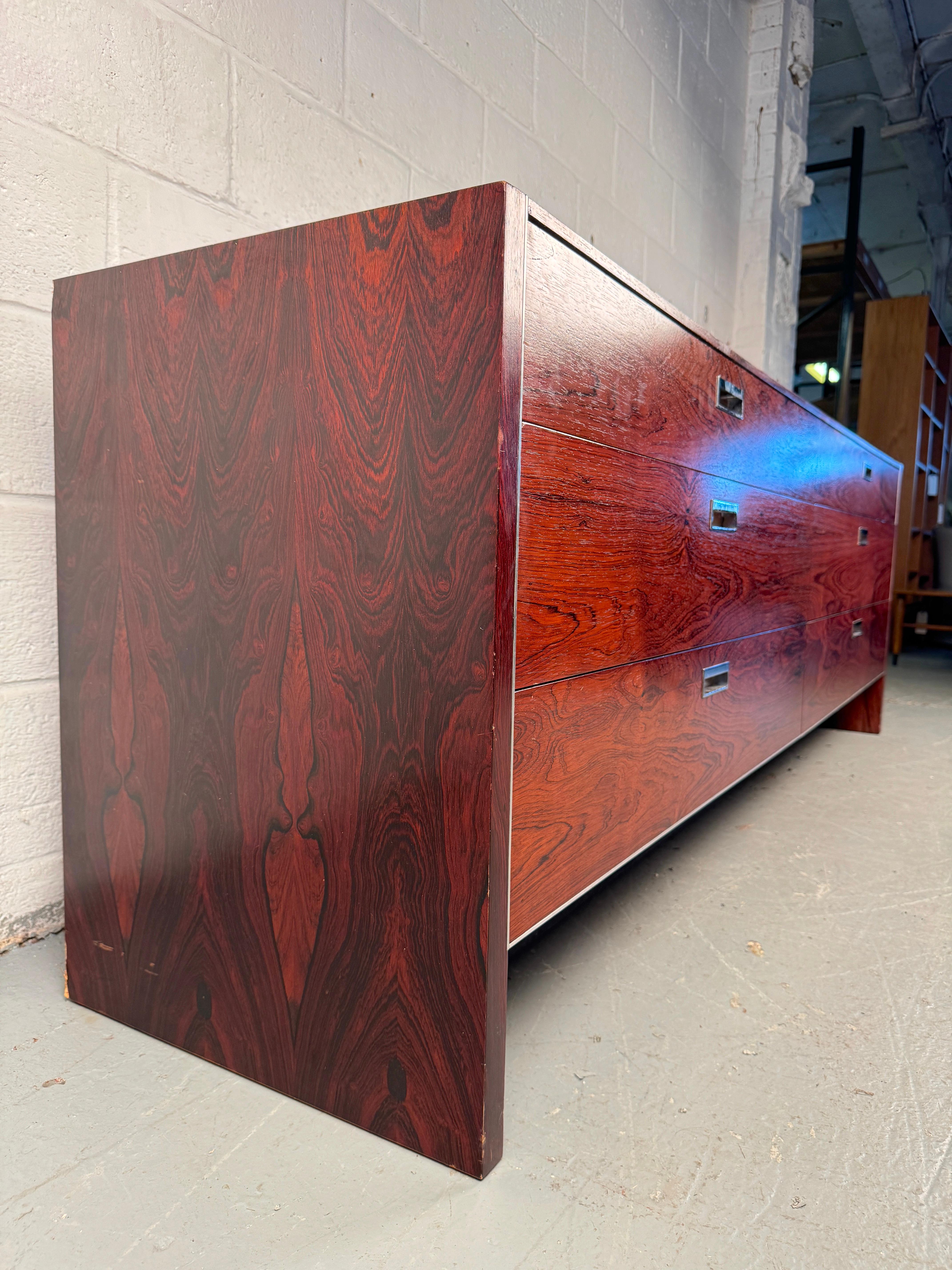 Rosewood Dresser Designed by Robert Baron For Glenn For Sale 1