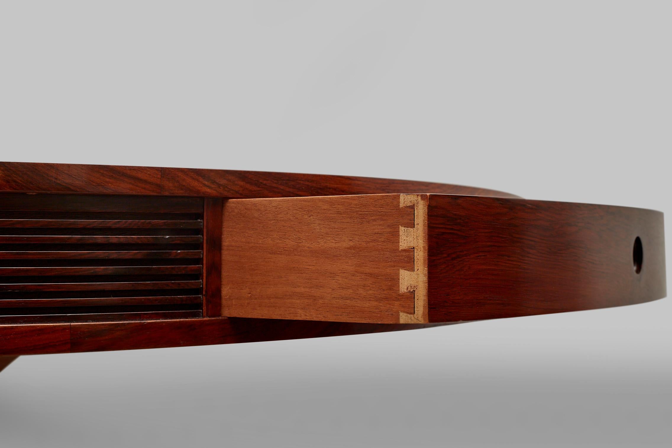 British Rosewood Drum Dining by Robert Heritage for Archie Shine, 1960s