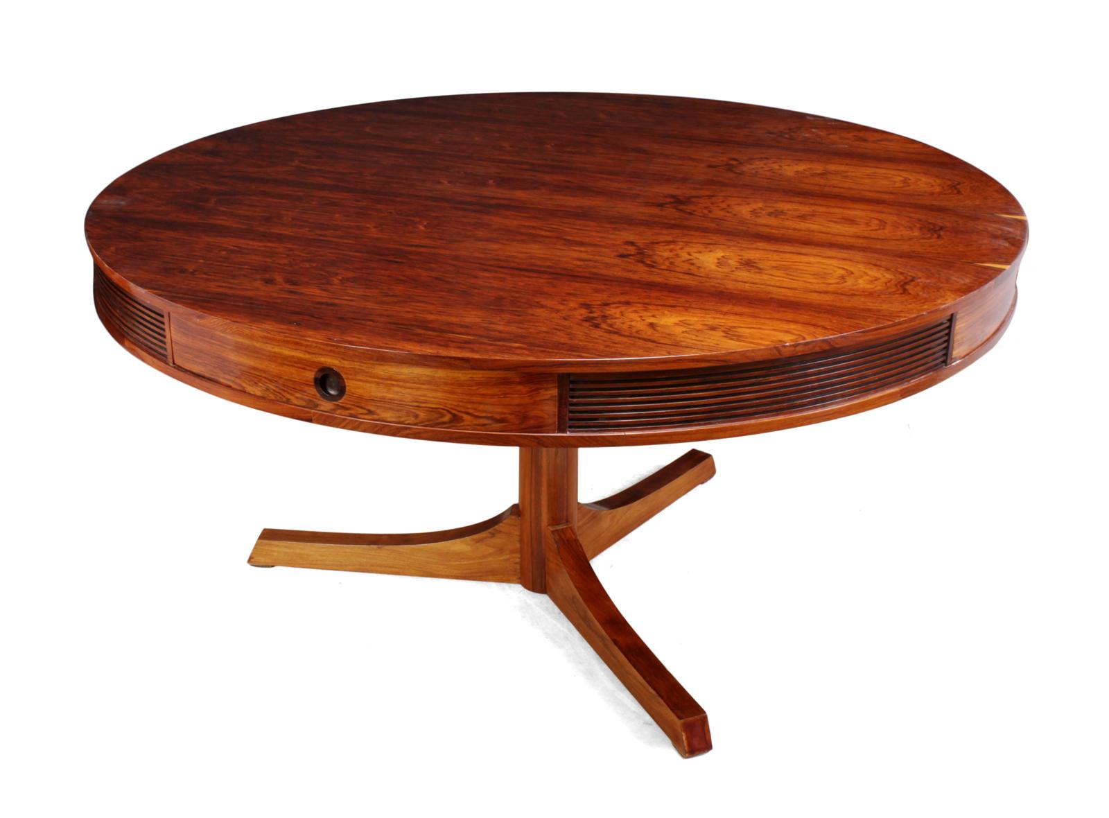 Rosewood Drum Table by Robert Heritage for Archie Shine, circa 1957 6