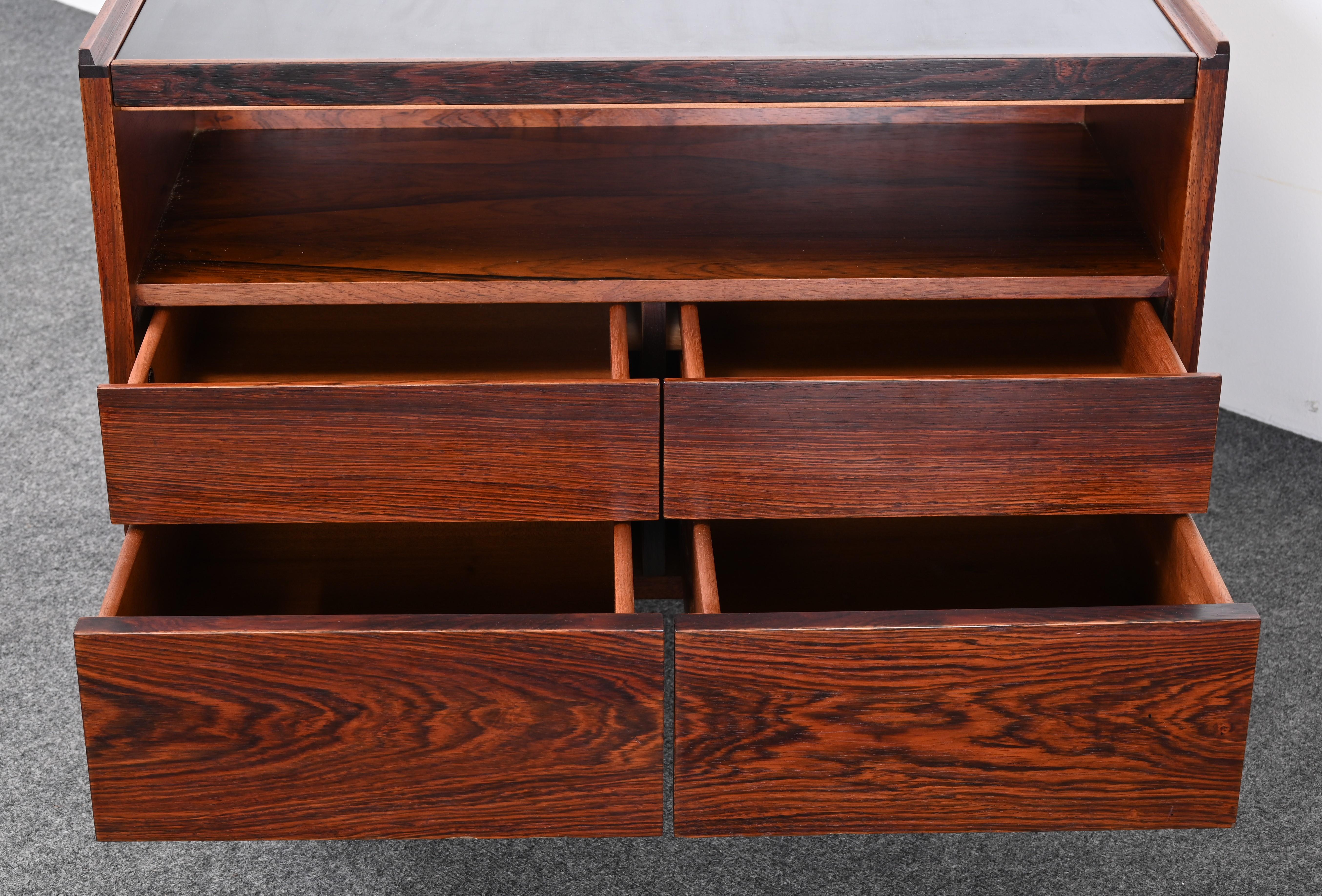 Rosewood Dry Bar Attributed to Arne Vodder for Sibast, 1950s 3