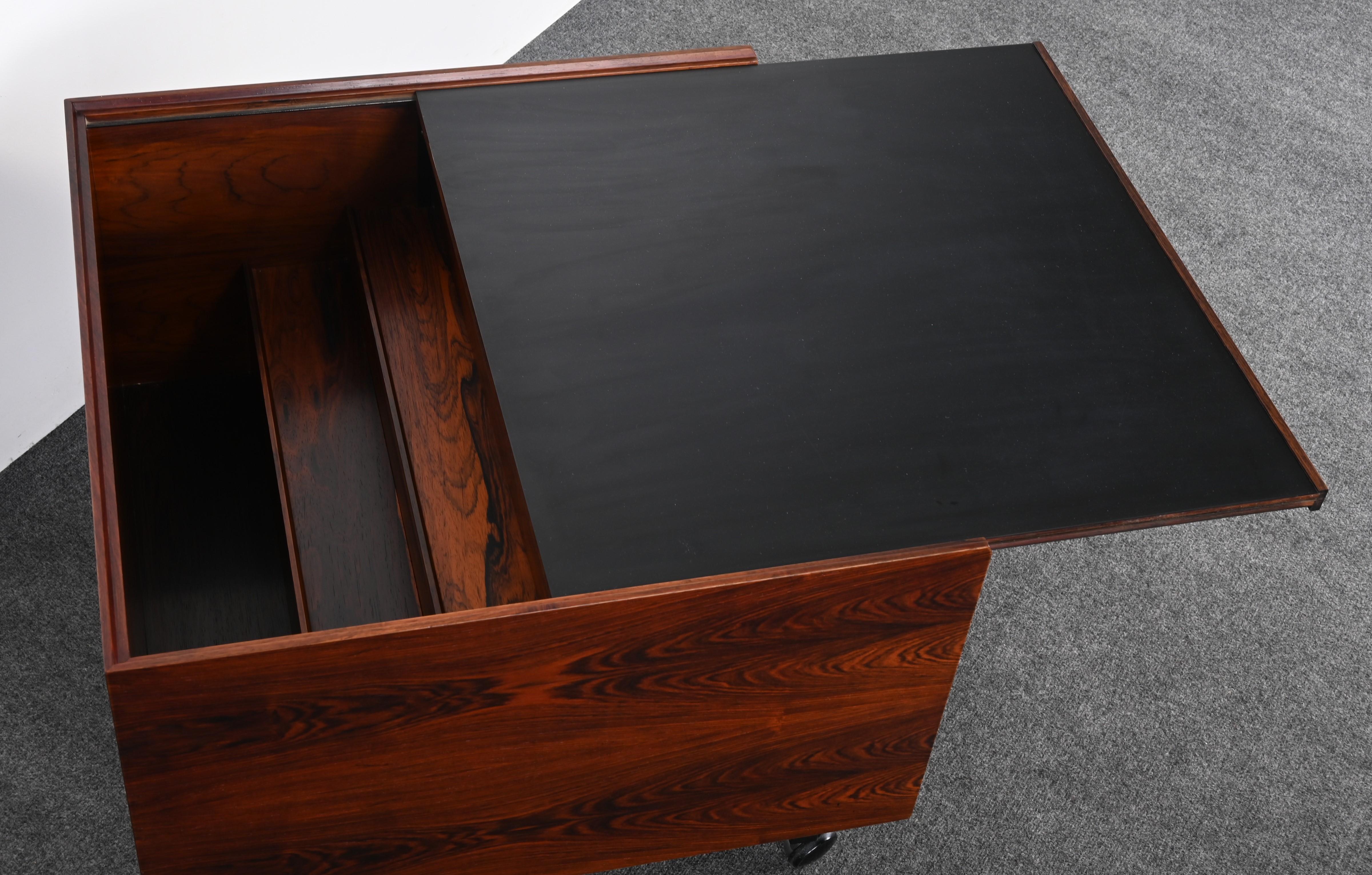 Laminate Rosewood Dry Bar Attributed to Arne Vodder for Sibast, 1950s