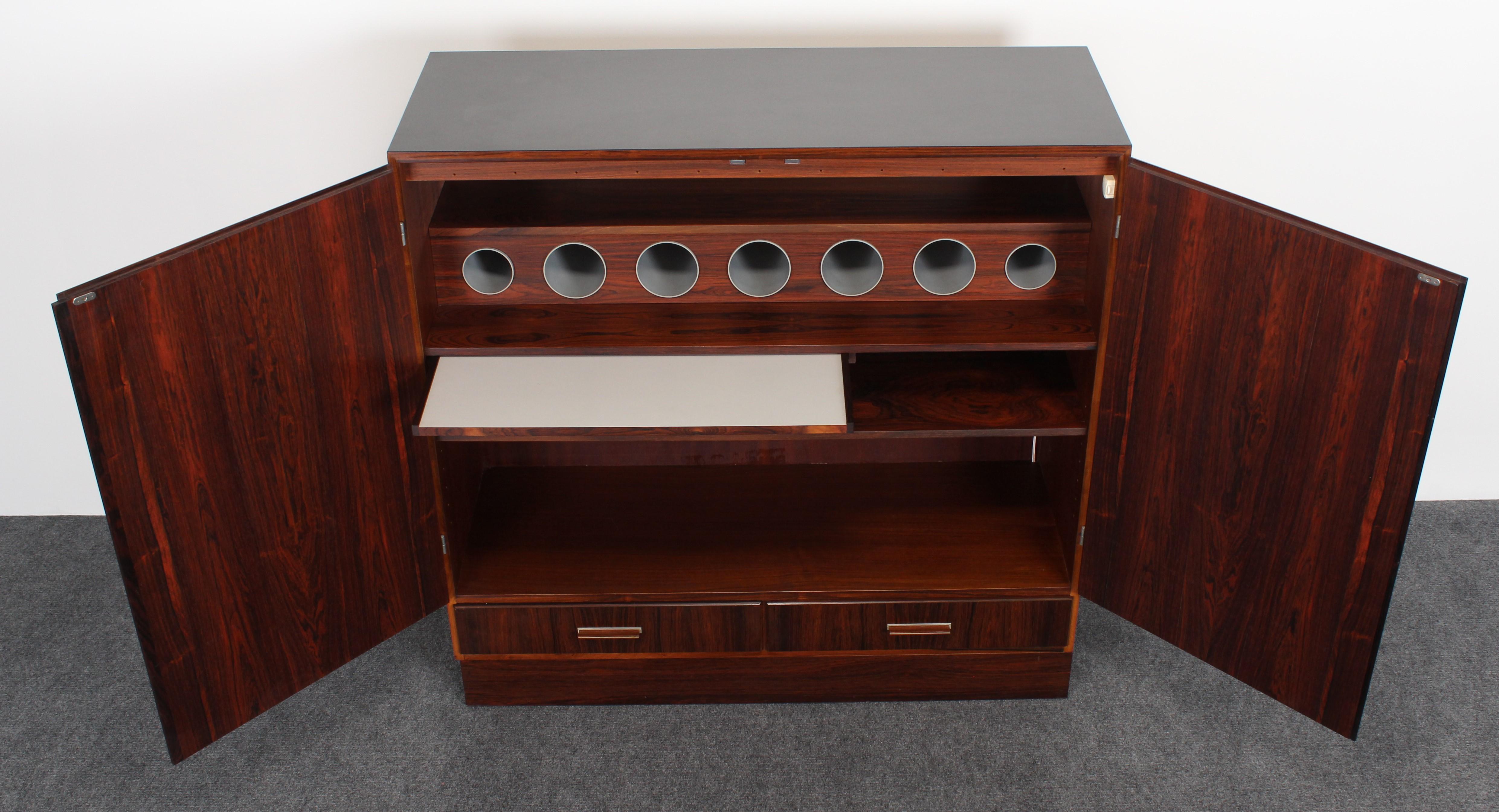 Mid-20th Century Rosewood Dry Bar by Axel Christiansen for ACO Mobler, 1960s