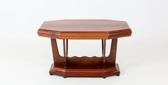 Rosewood Dutch Art Deco Amsterdam School Side Table by Max Coini, 1920s
