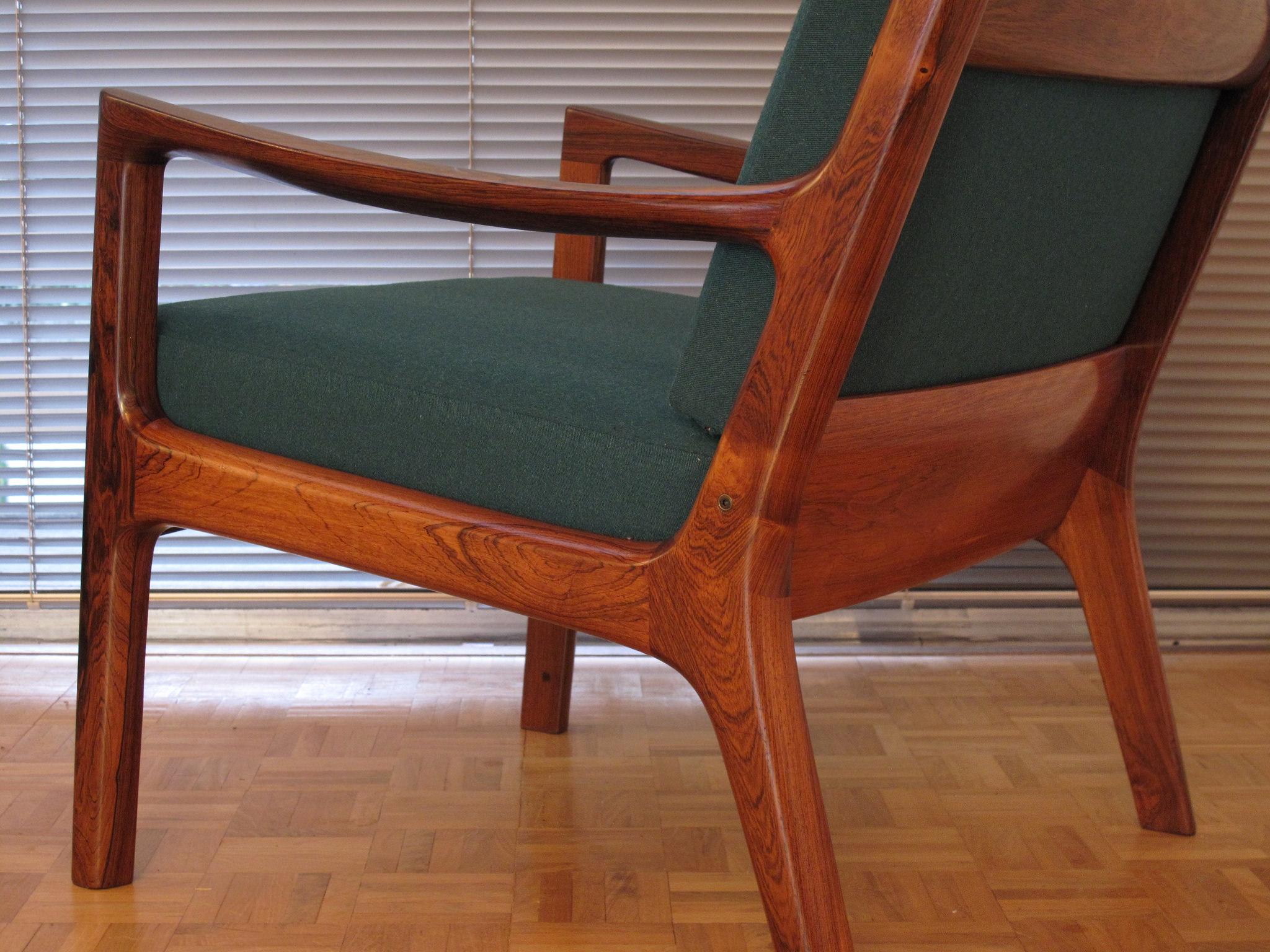 Rosewood Edition Ole Wanscher Senator Chair For France & Son 6