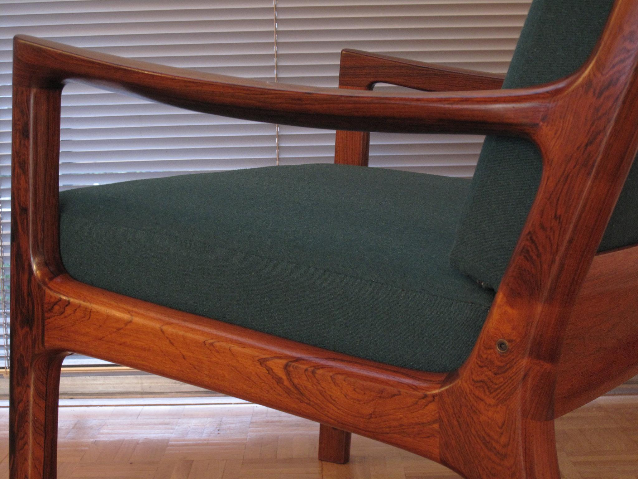 Rosewood Edition Ole Wanscher Senator Chair For France & Son 7