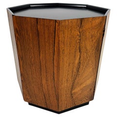 Rosewood End Table with Concealed Door