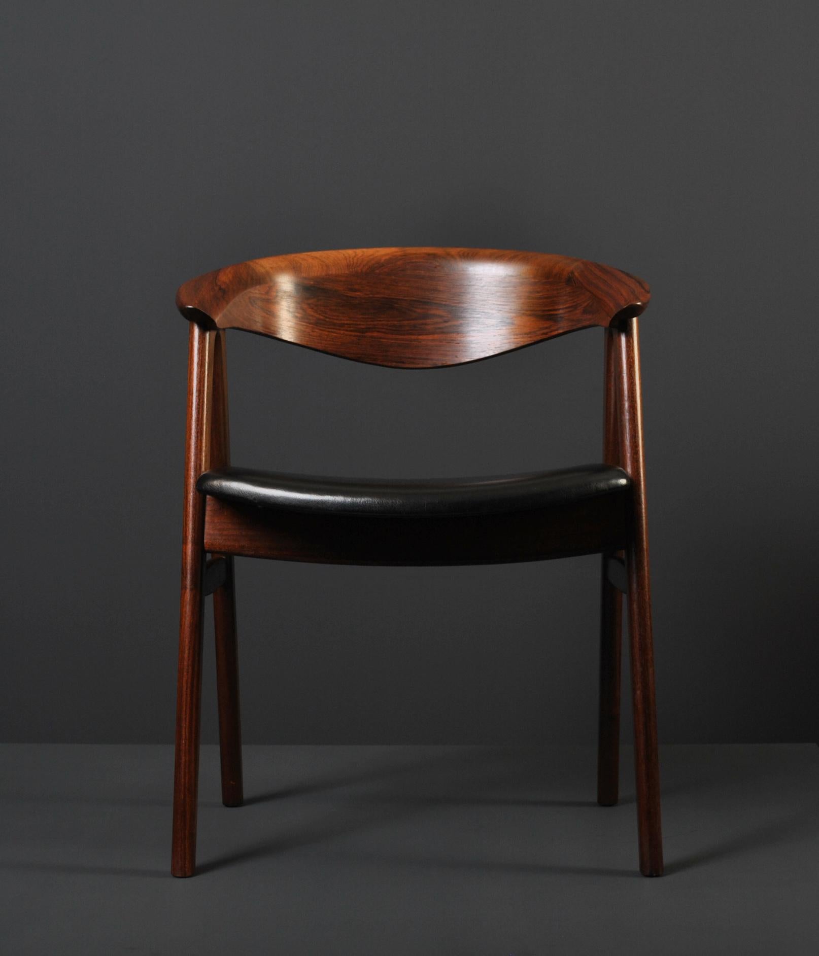 Rosewood Erik Kirkegaard Desk Chair 5