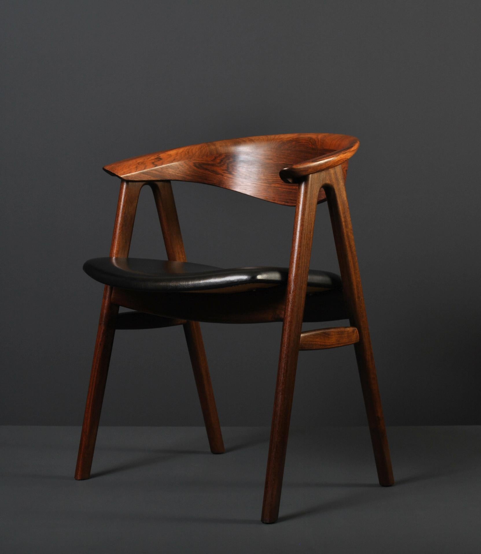 Rosewood Erik Kirkegaard Desk Chair 2