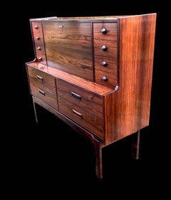 Rosewood Escritoire/Bureau/Desk by Arne Wahl Iversen for Vinde Mobelfabrik
