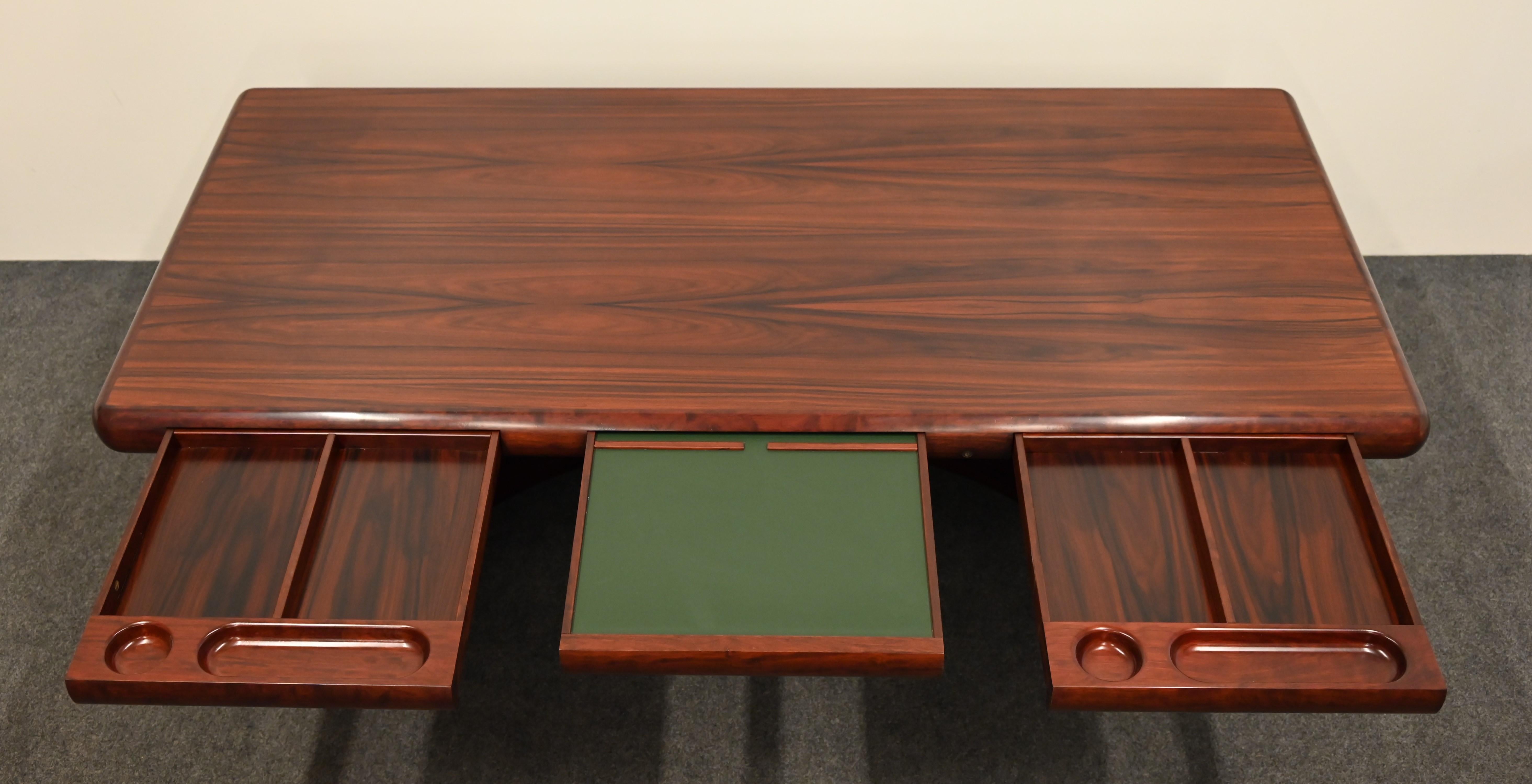 Late 20th Century Rosewood Executive Desk by Dyrlund, 1970s
