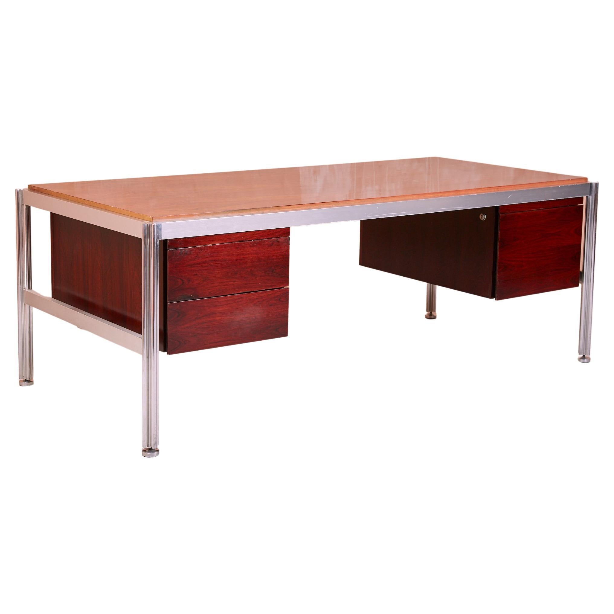 Rosewood Executive Desk by George Ciancimino For Mobilier International 