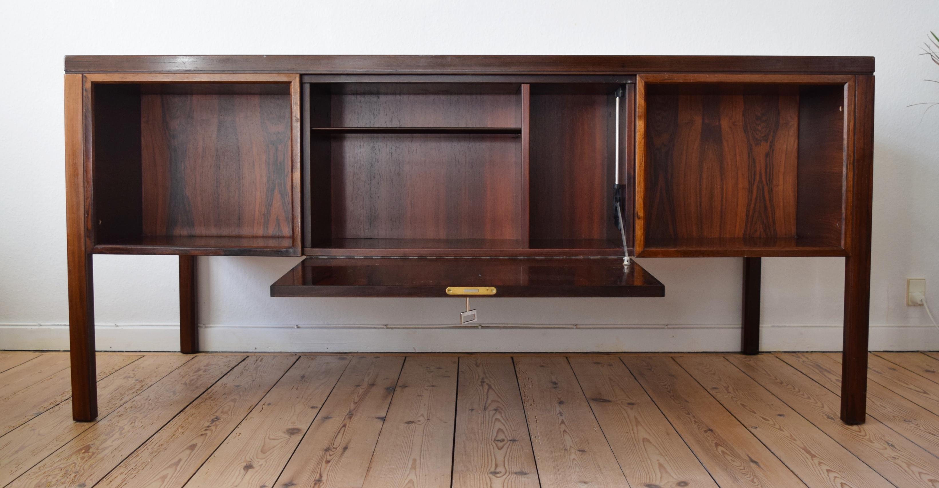 Rosewood Executive Desk by Gunni Omann, Denmark 2