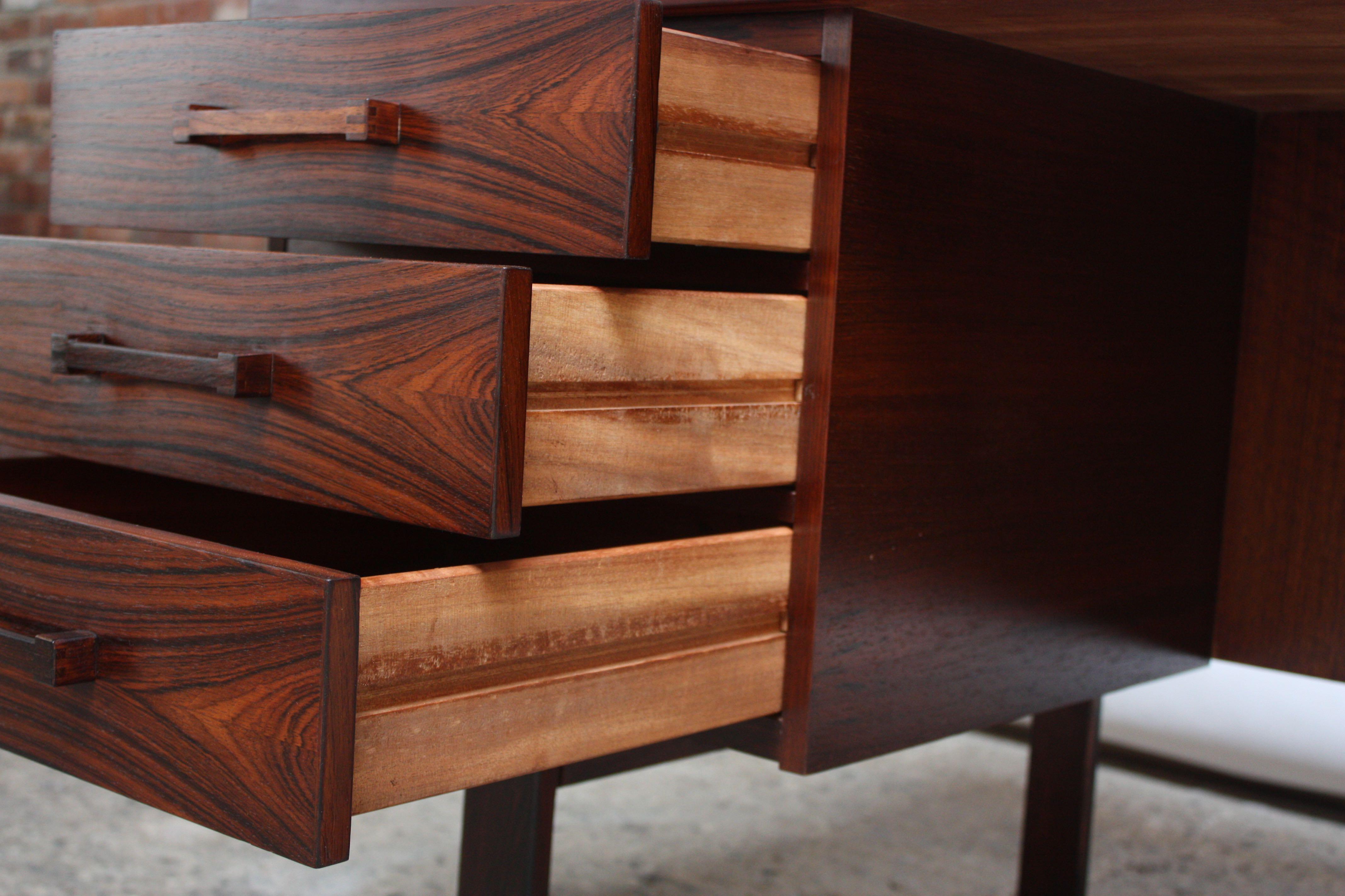 Rosewood Executive Desk by Henning Jensen and Torben Valeur for Dyrlund 8