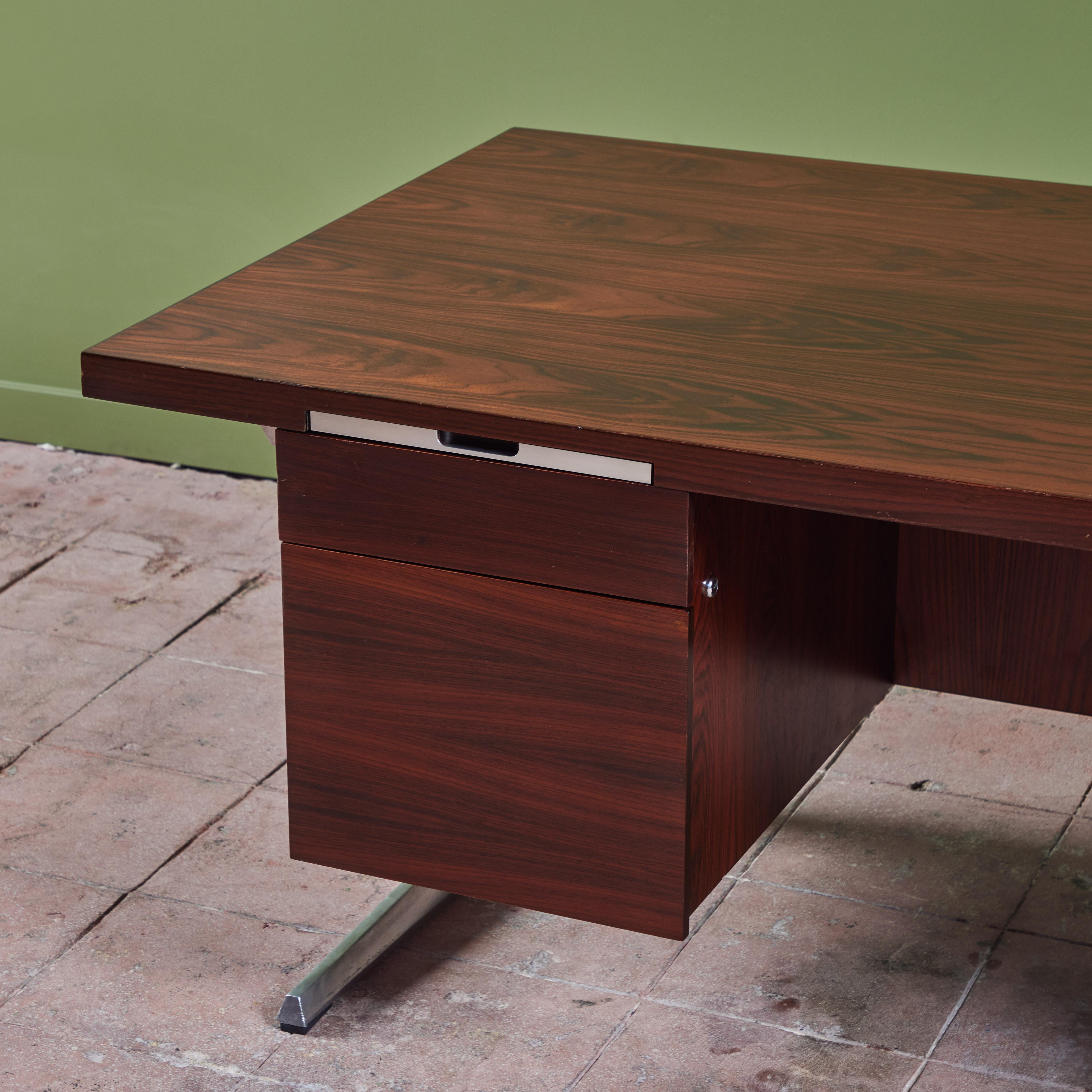 Rosewood Executive Desk for Nipu For Sale 4