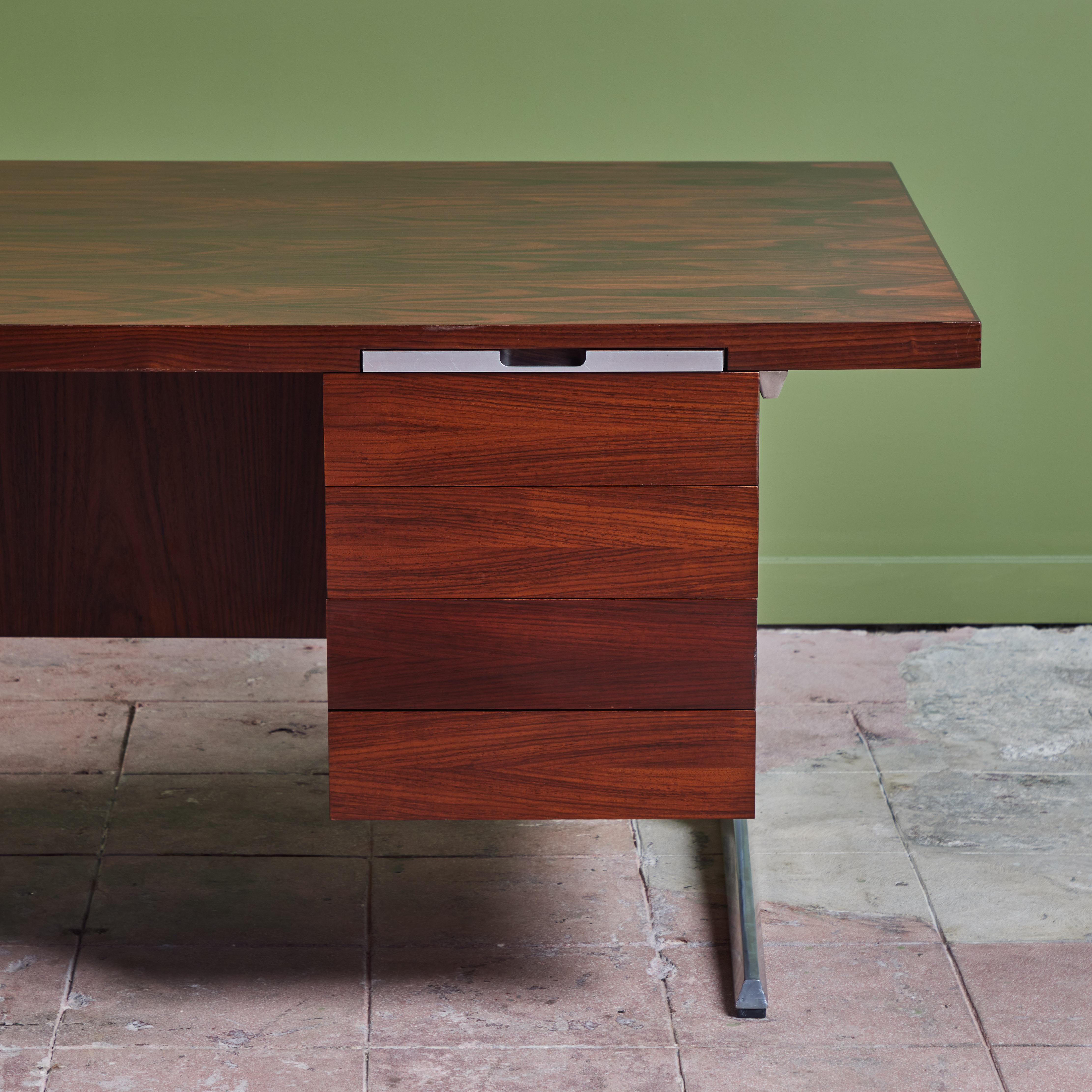 Rosewood Executive Desk for Nipu For Sale 5