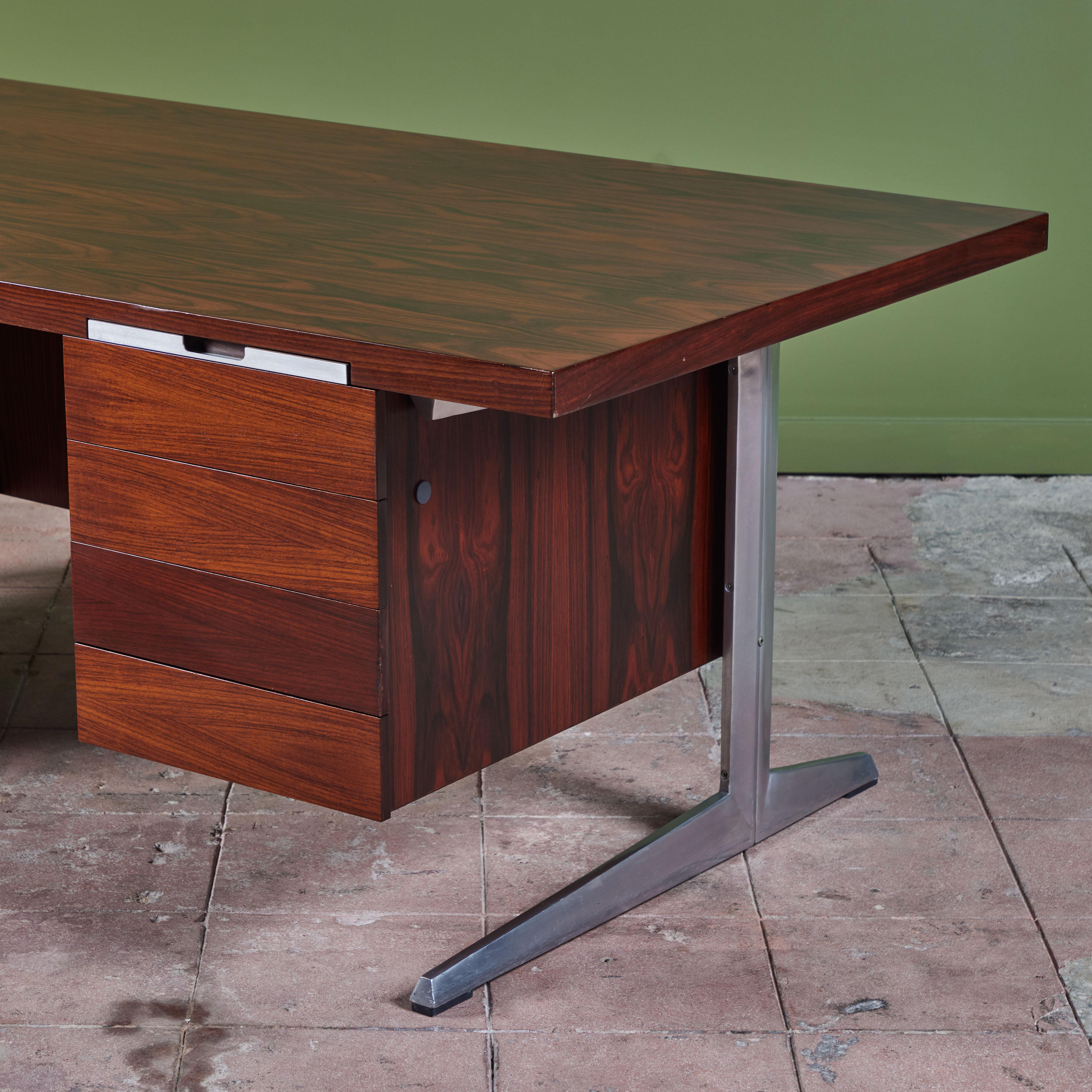 Rosewood Executive Desk for Nipu For Sale 6