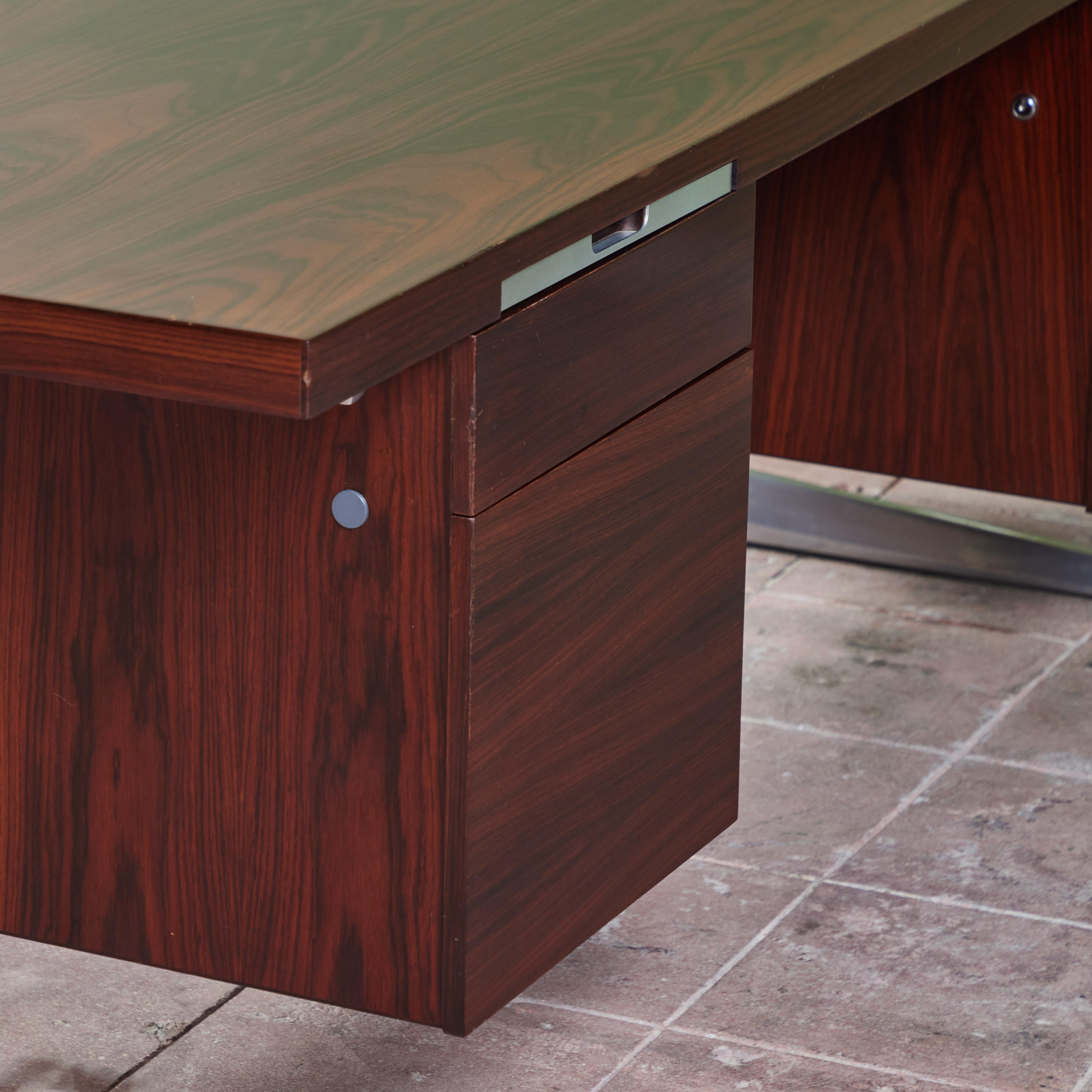 Rosewood Executive Desk for Nipu For Sale 7