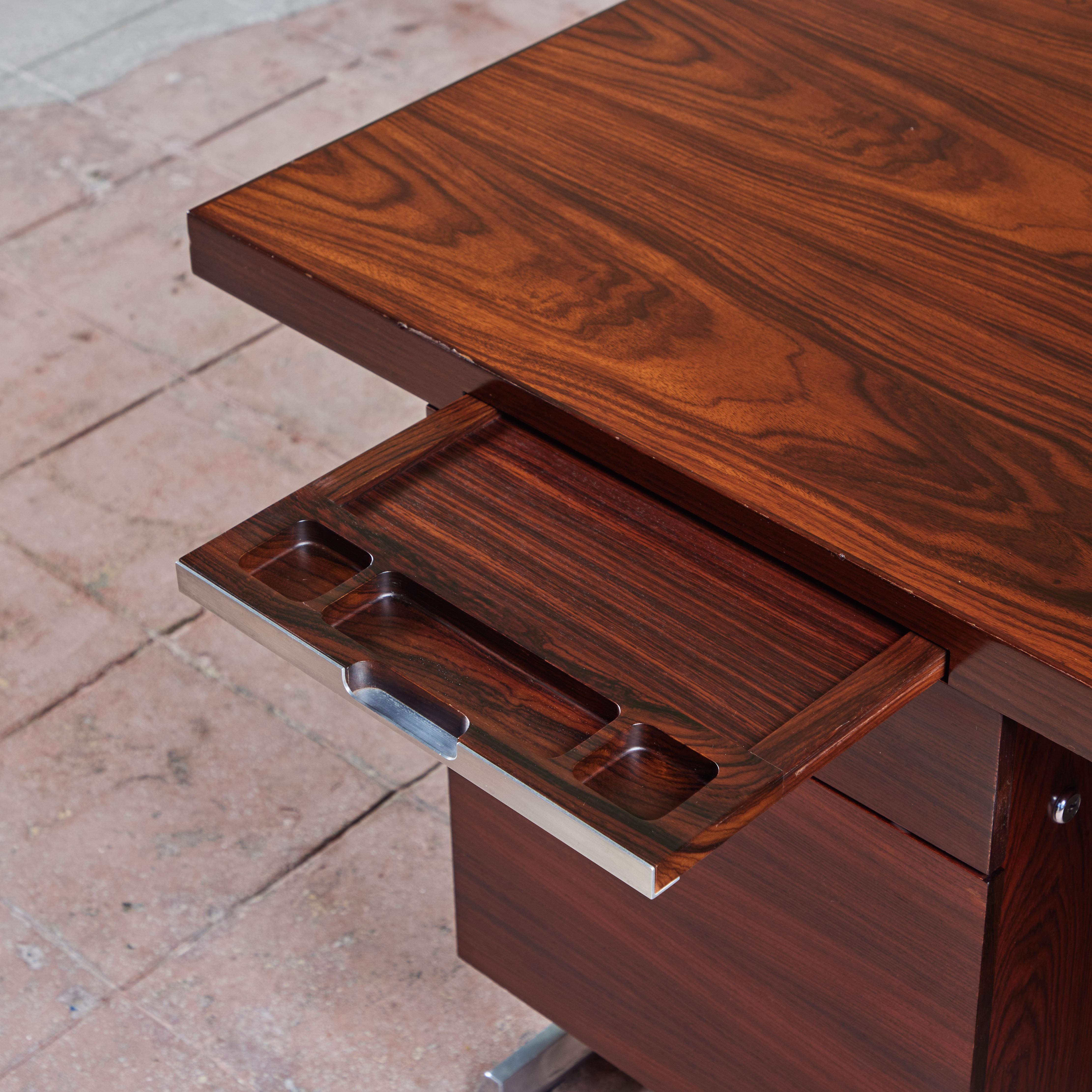 Rosewood Executive Desk for Nipu For Sale 9