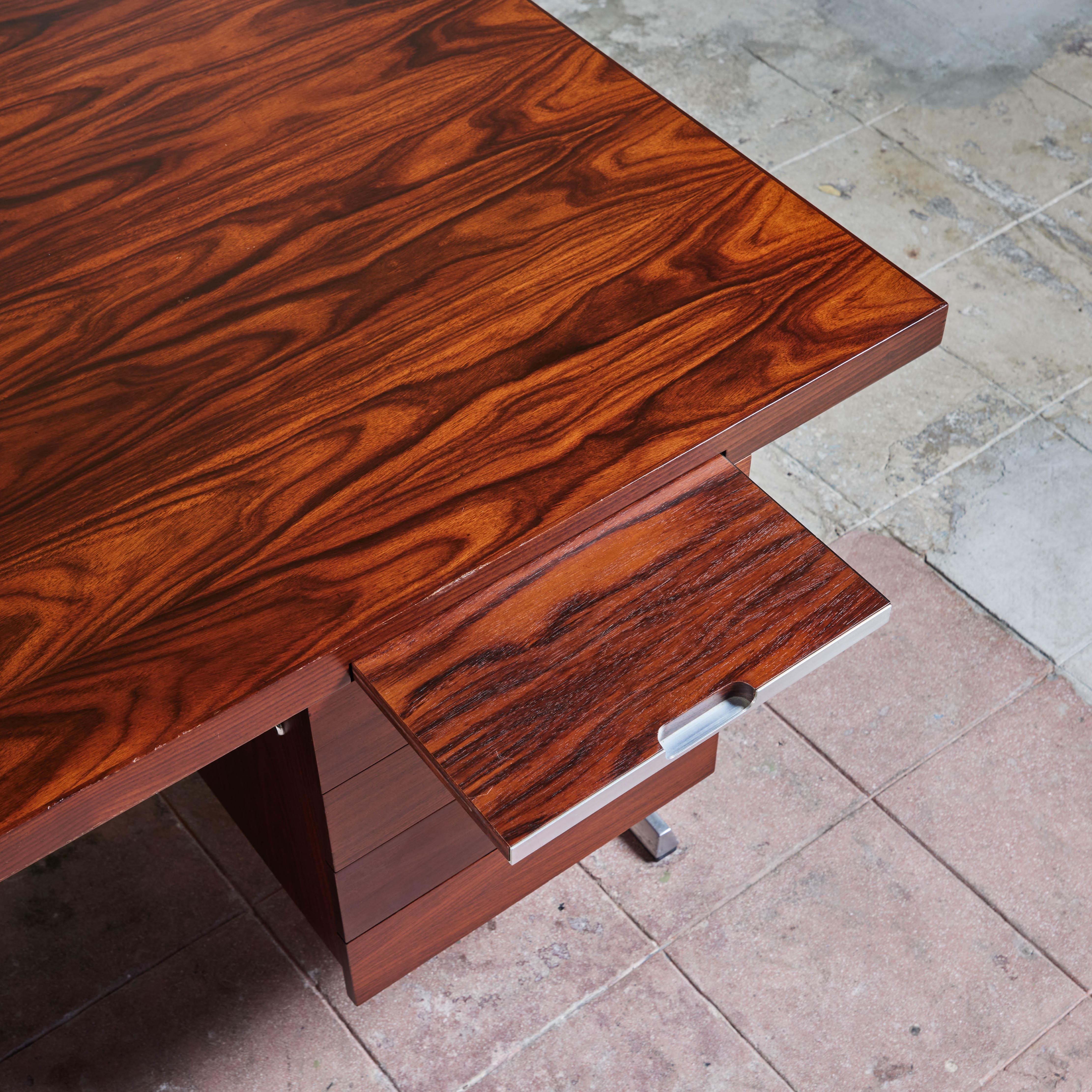 Rosewood Executive Desk for Nipu For Sale 11