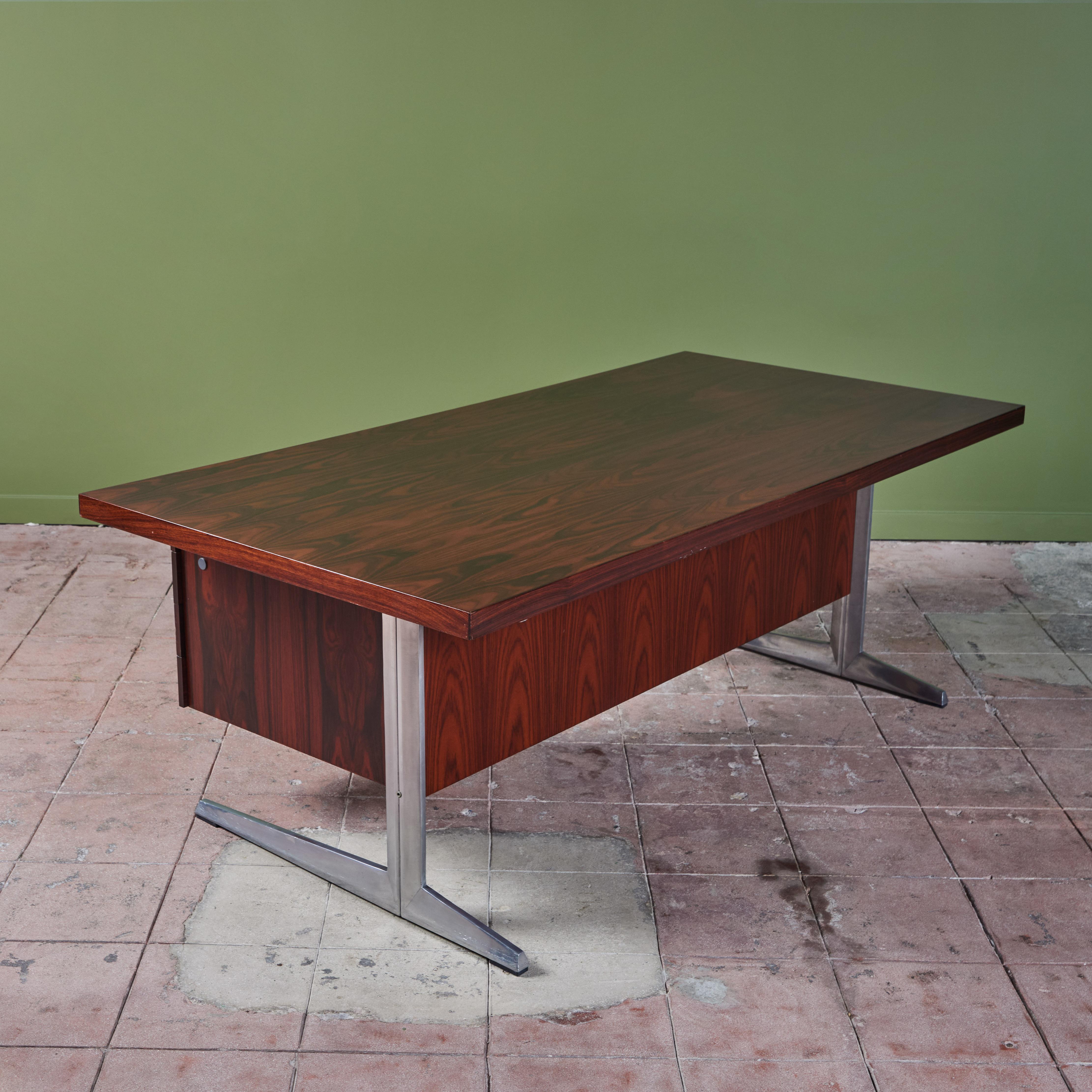 Rosewood Executive Desk for Nipu For Sale 2