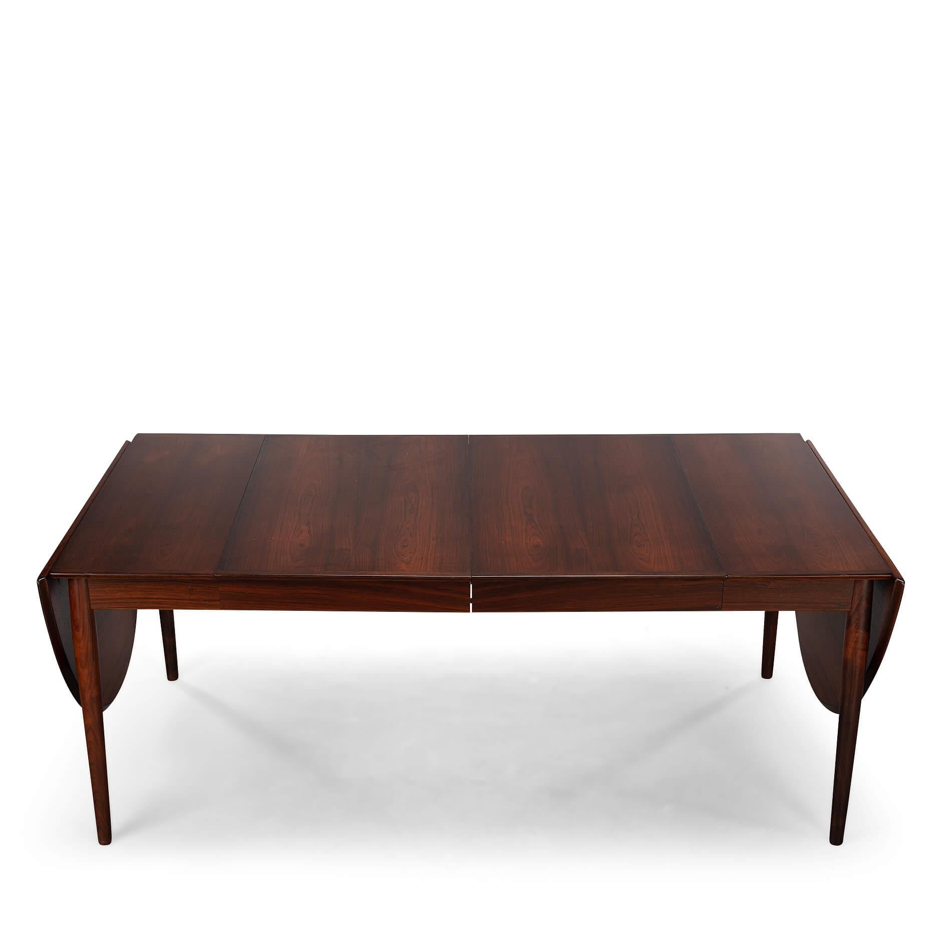 Rosewood Extendable Dining Table by Arne Vodder for Sibast, 1960s 3