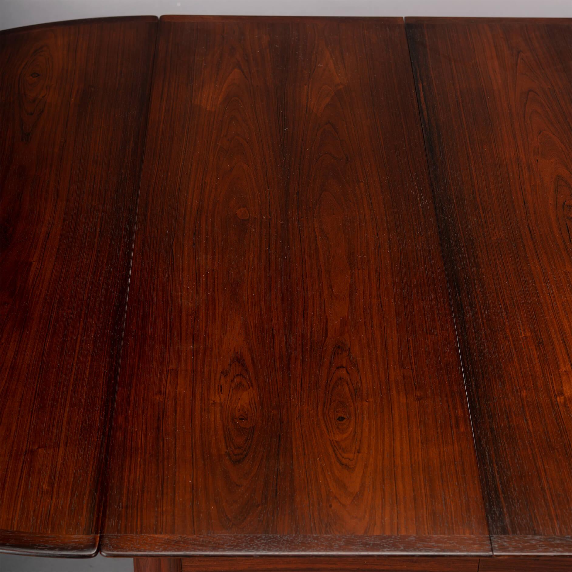 Rosewood Extendable Dining Table by Arne Vodder for Sibast, 1960s 6