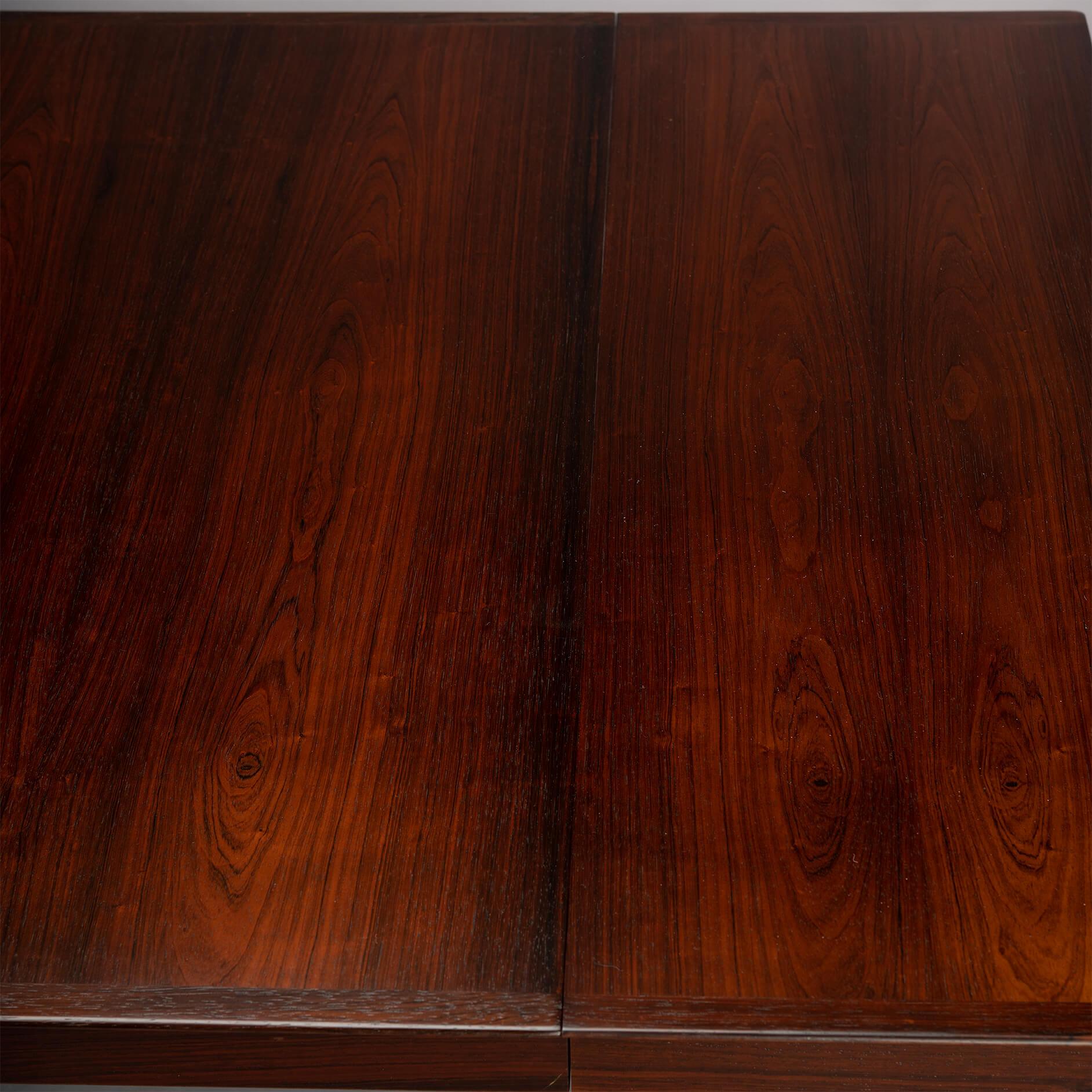 Rosewood Extendable Dining Table by Arne Vodder for Sibast, 1960s 10