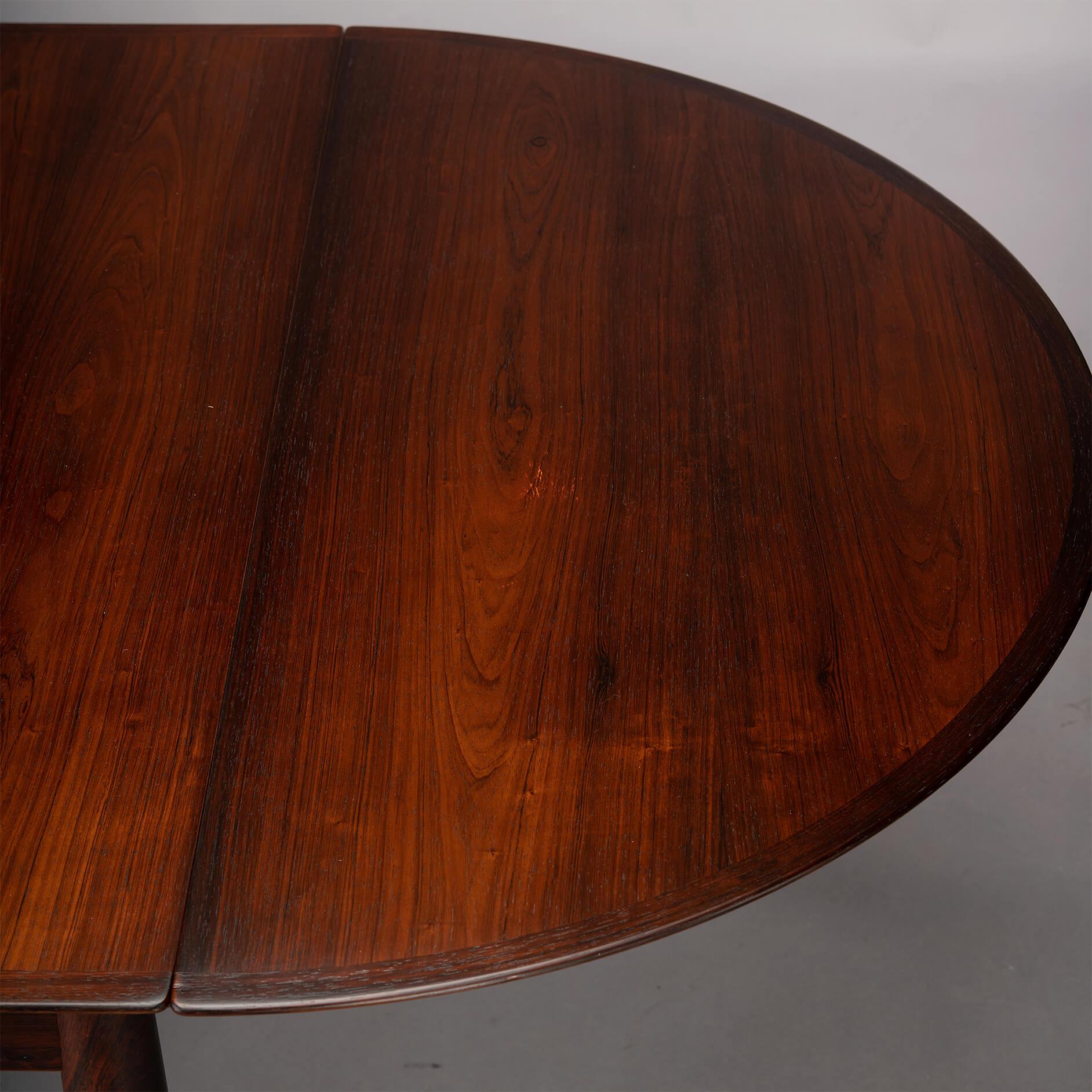 Rosewood Extendable Dining Table by Arne Vodder for Sibast, 1960s 11