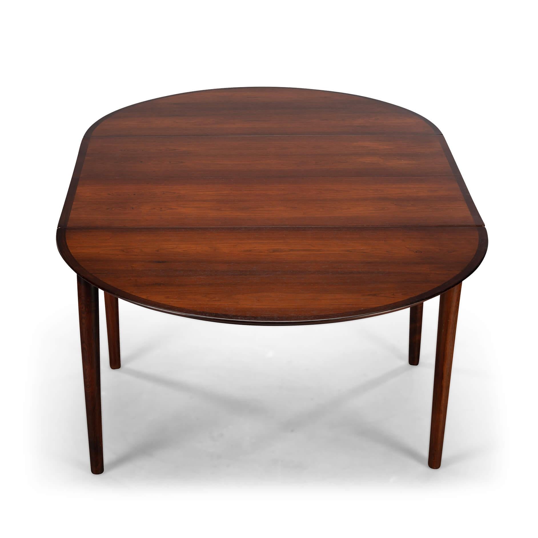 Mid-Century Modern Rosewood Extendable Dining Table by Arne Vodder for Sibast, 1960s