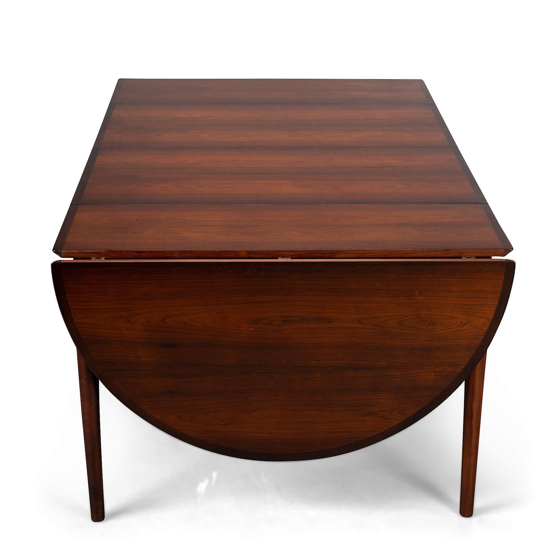Mid-20th Century Rosewood Extendable Dining Table by Arne Vodder for Sibast, 1960s