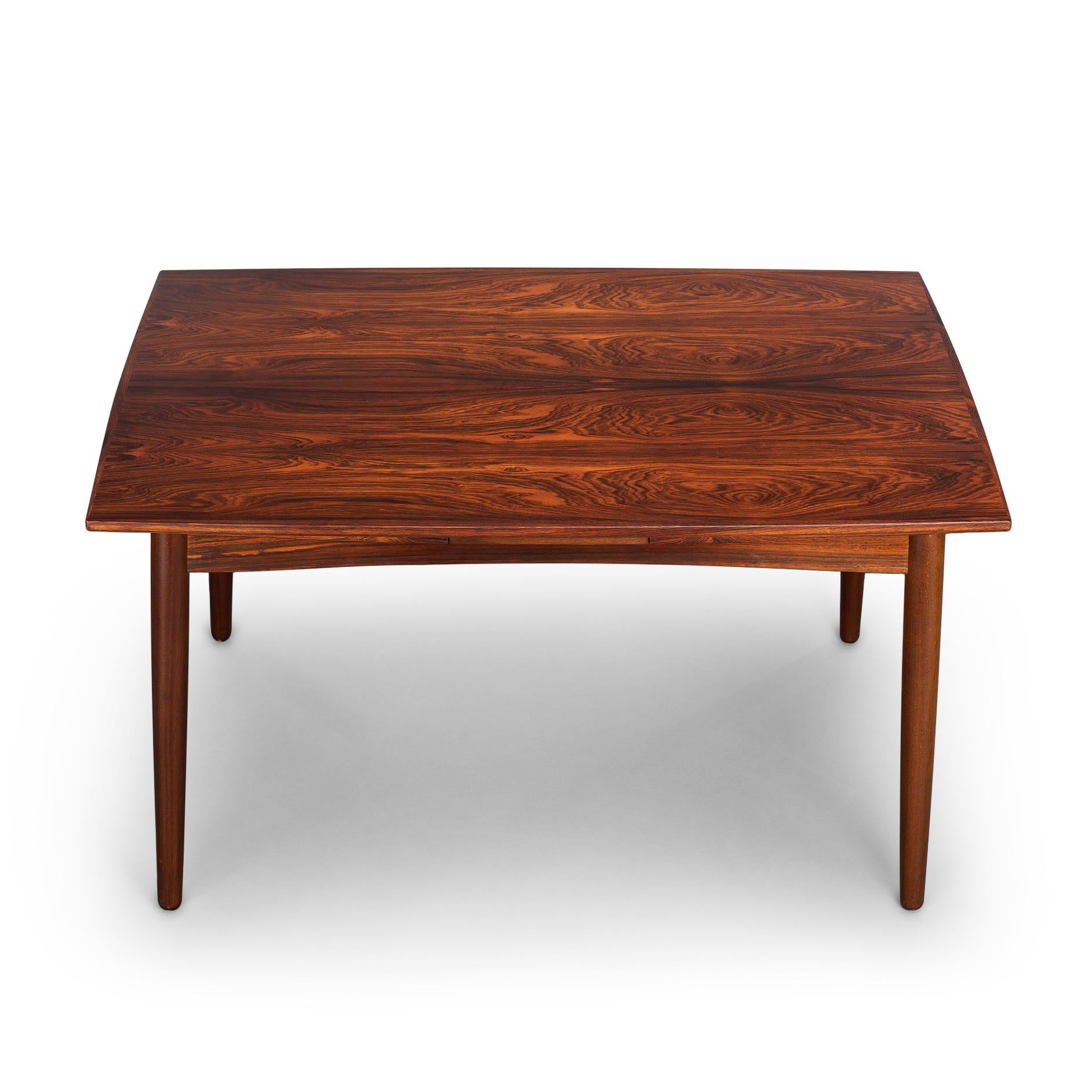 Mid-Century Modern Mahogany Extendable Dining Table by Kai Kristiansen for Fm Møbler, 1960s