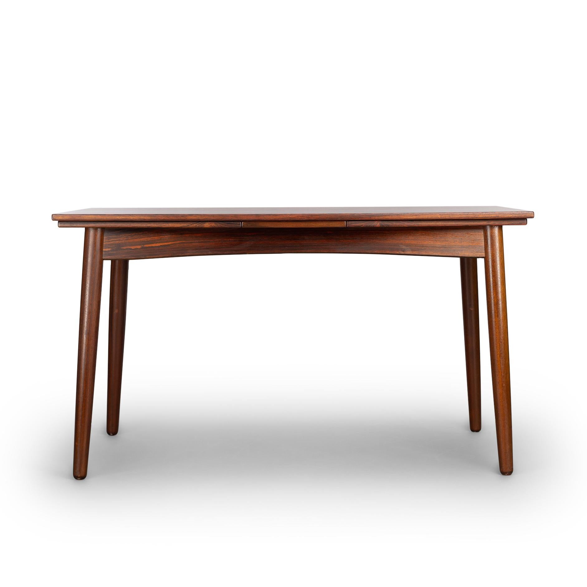 Mid-20th Century Mahogany Extendable Dining Table by Kai Kristiansen for Fm Møbler, 1960s