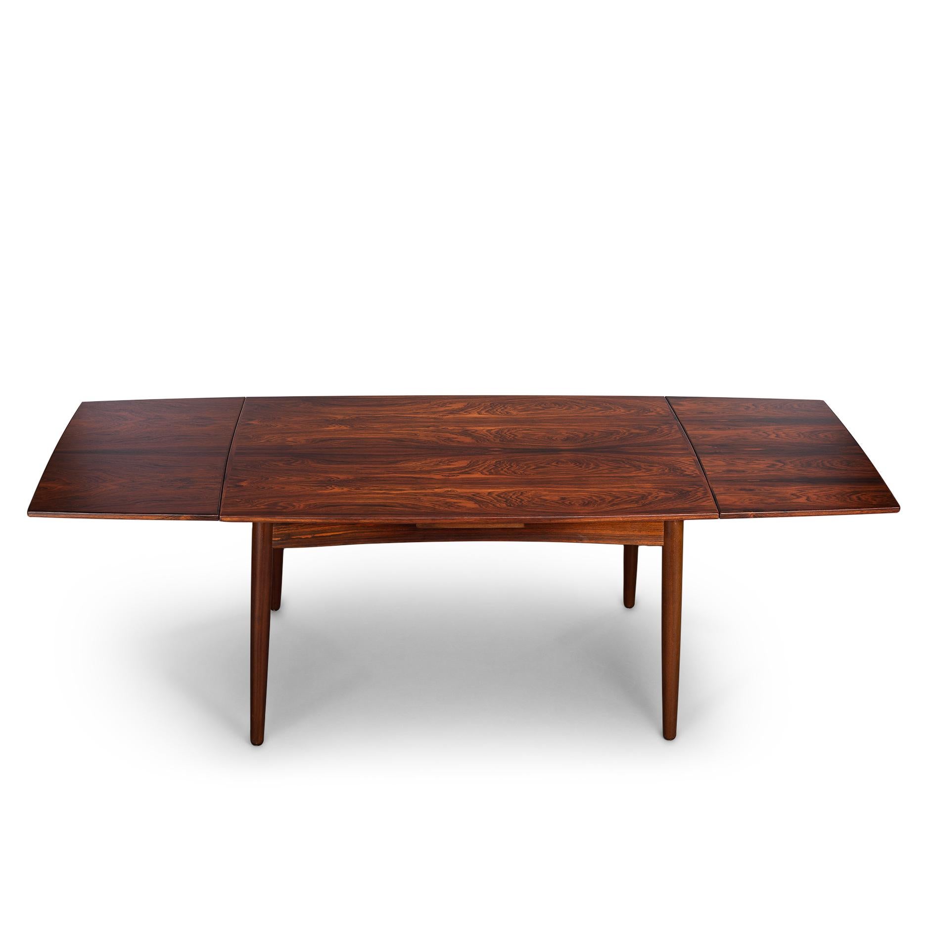 Mahogany Extendable Dining Table by Kai Kristiansen for Fm Møbler, 1960s 1