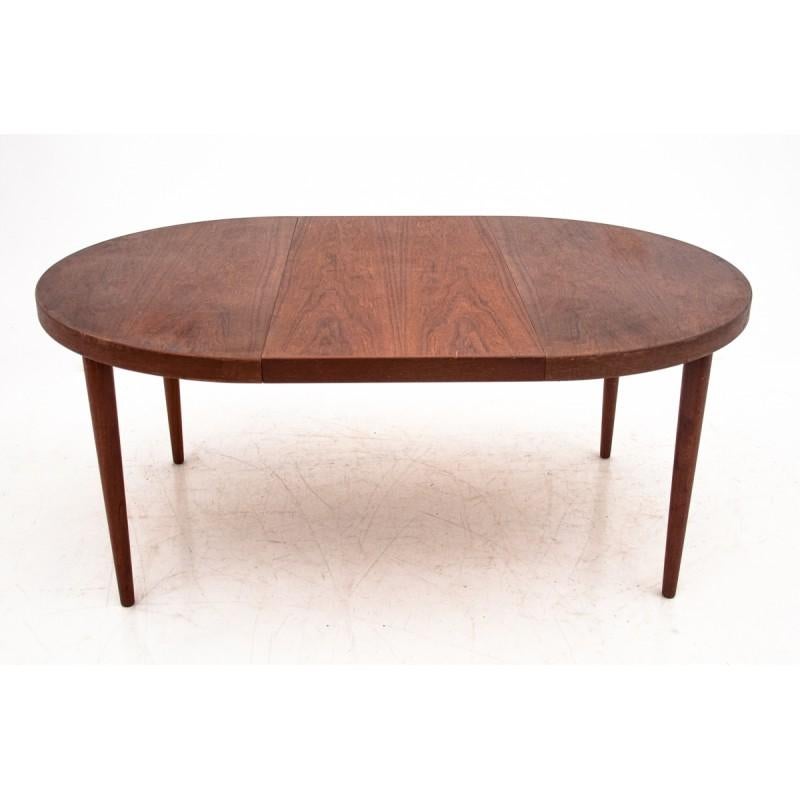 Rosewood Extendable Dining Table in Danish Design, 1960s In Good Condition In Chorzów, PL