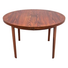 Vintage Rosewood Extendable Dining Table in Danish Design, 1960s