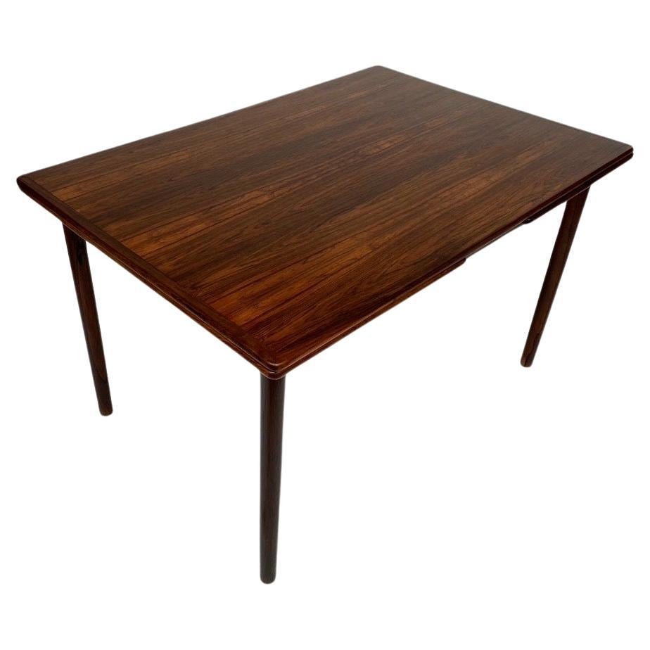 Danish MidCentury Modern Extendable Rosewood Dining Table with Leaves