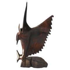 Rosewood Figure of a Sailfish