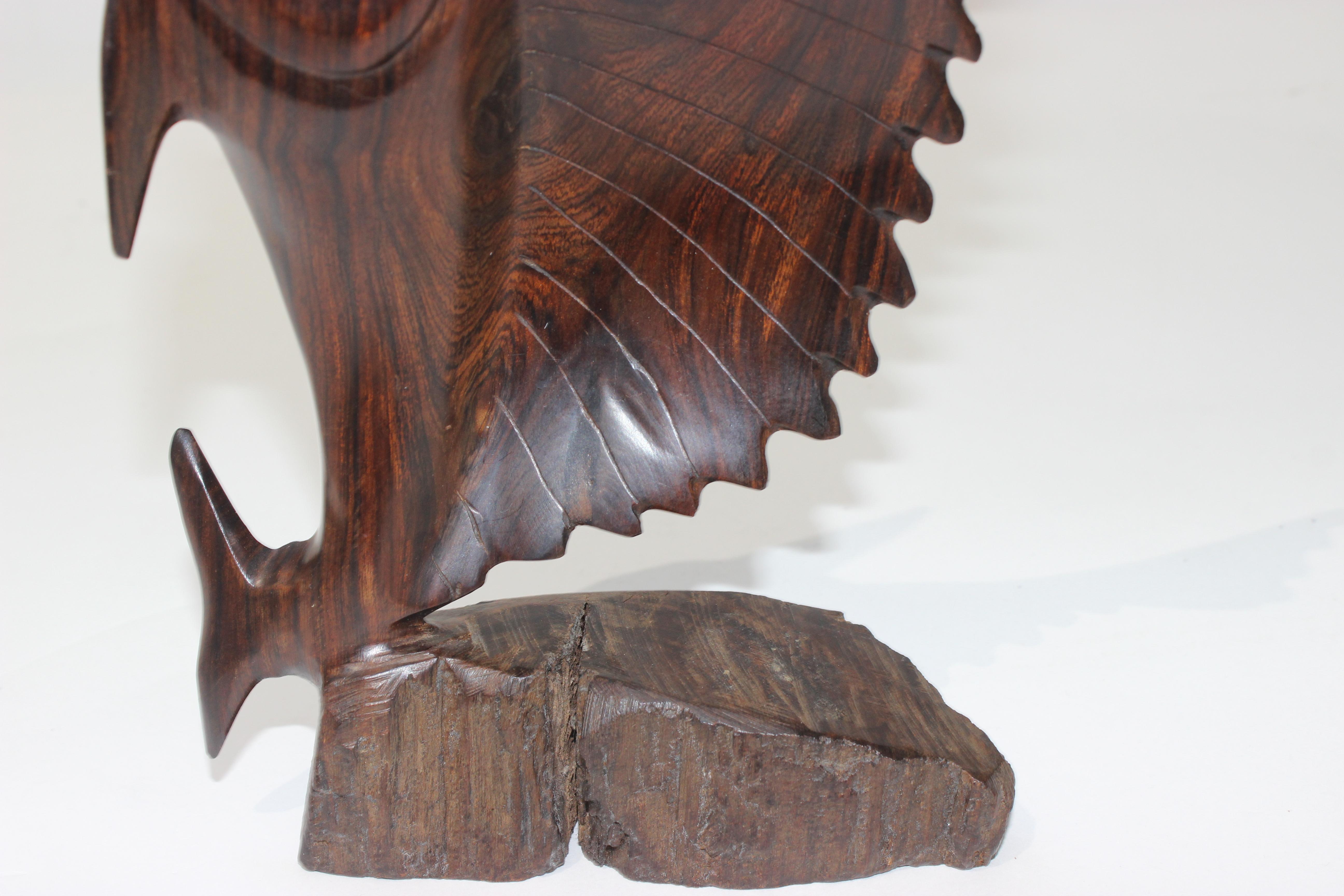 Rosewood Figure of a Sailfish For Sale 1