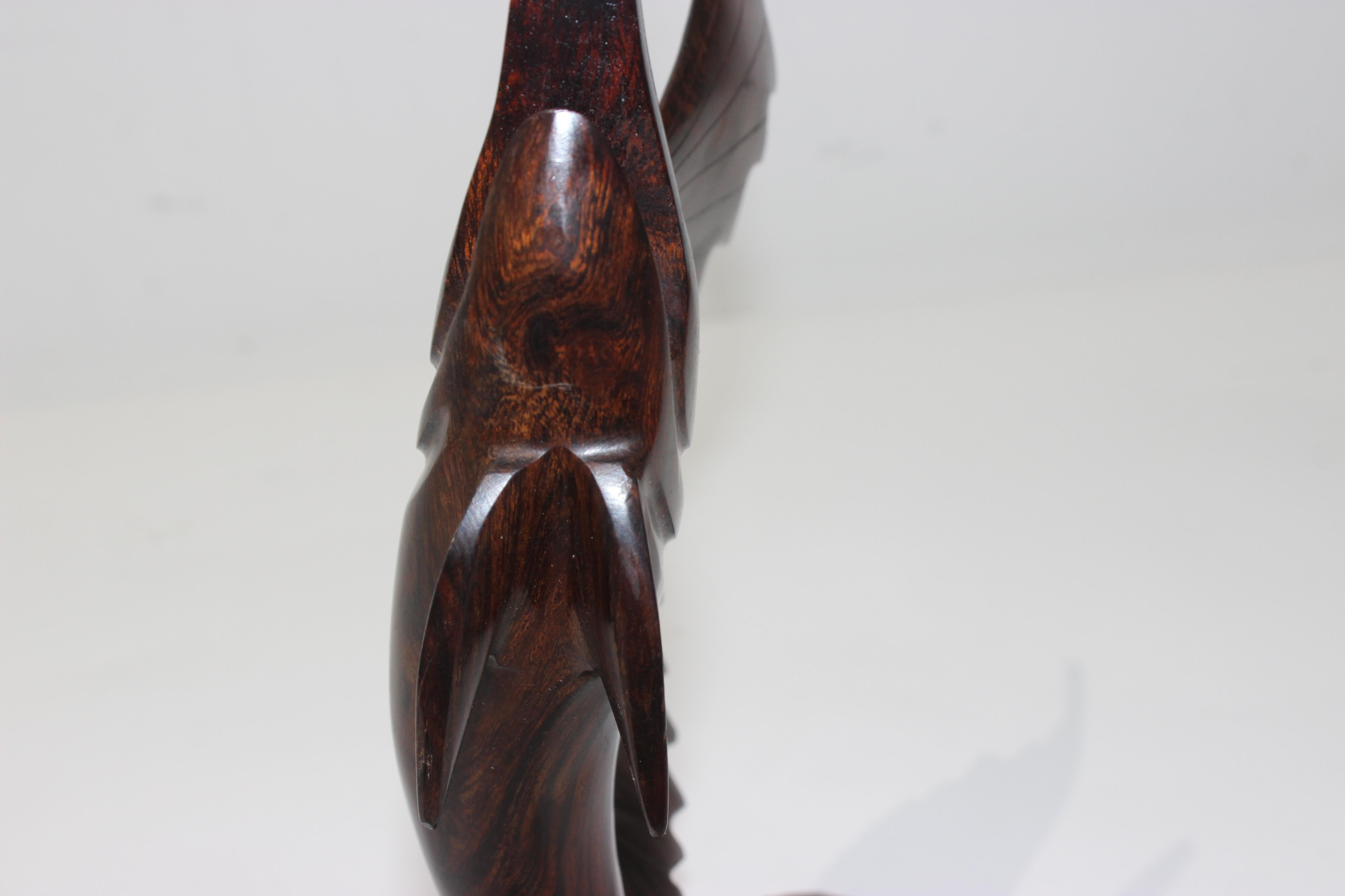 Rosewood Figure of a Sailfish For Sale 2