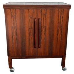 Rosewood Flip-Top Bar Cabinet By Torbjørn Afdal For Bruksbo, Norway