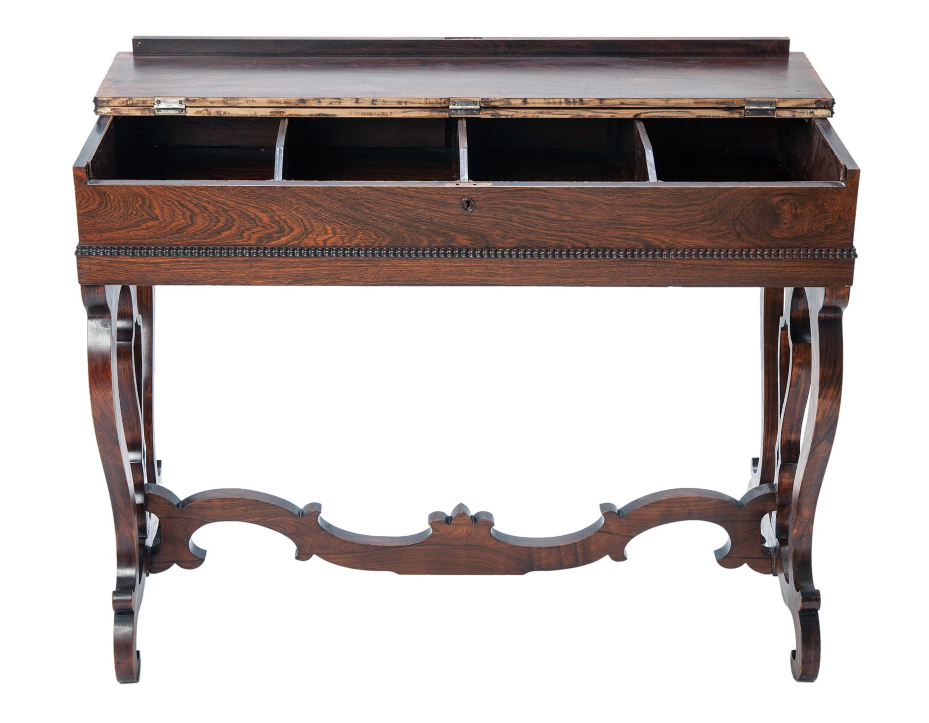 antique writing desk with flip top