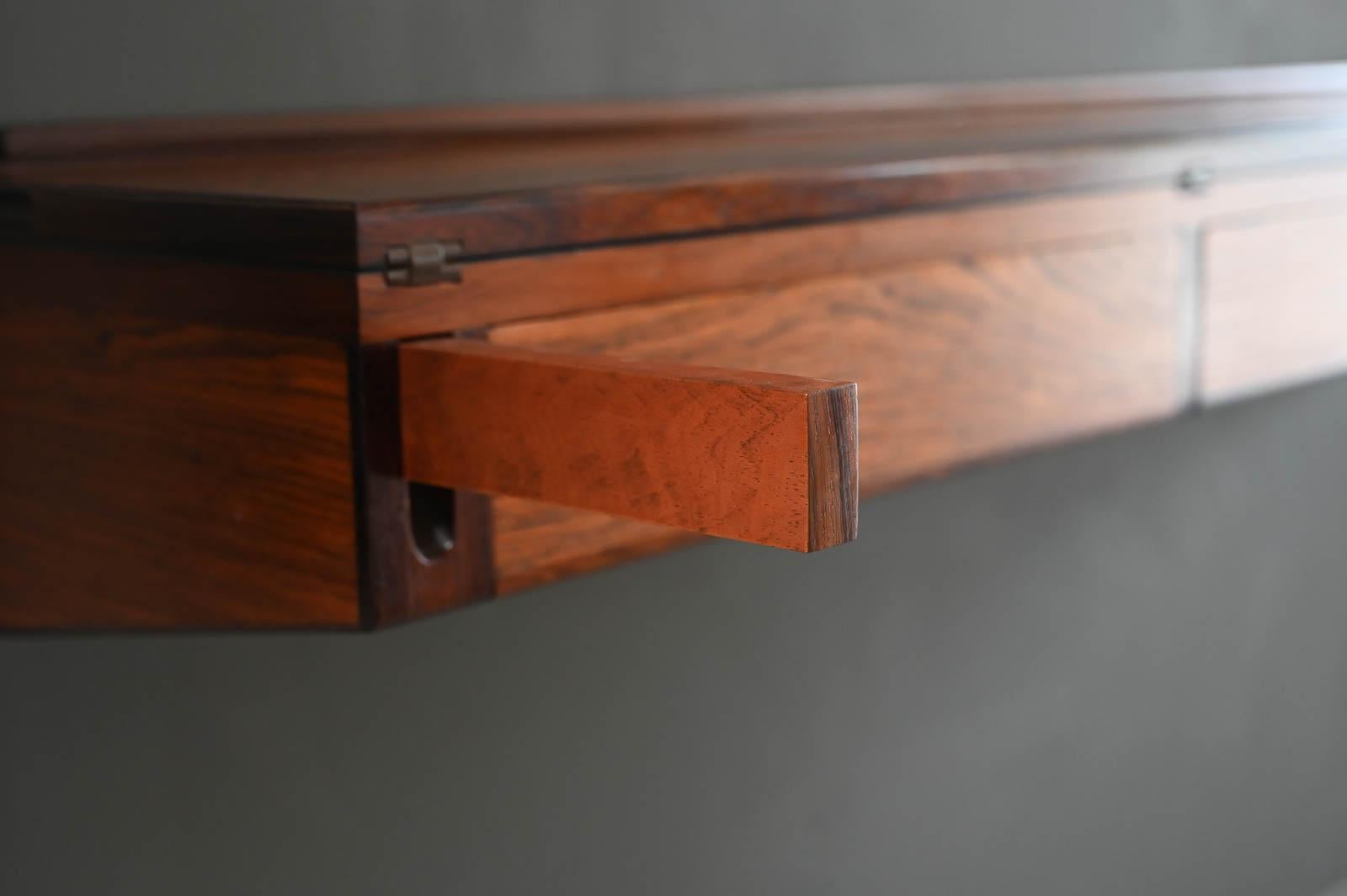 Rosewood Floating Desk by Arne Hovmand-Olsen, ca. 1960 5