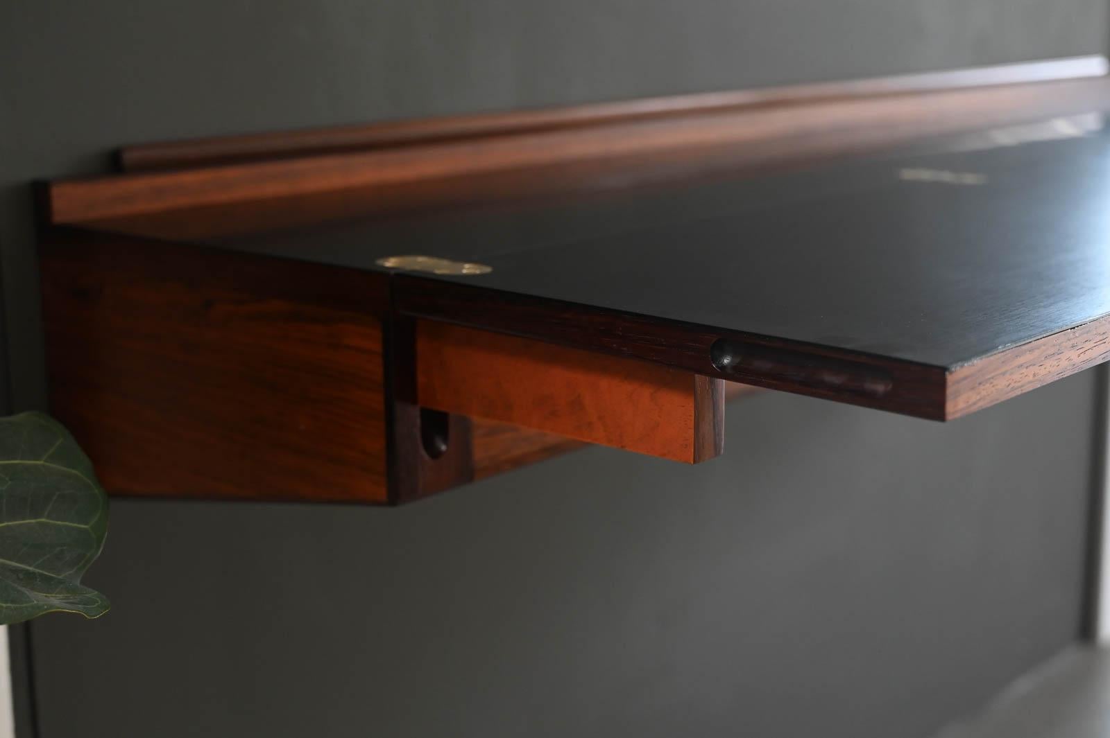 Rosewood Floating Desk by Arne Hovmand-Olsen, ca. 1960 8