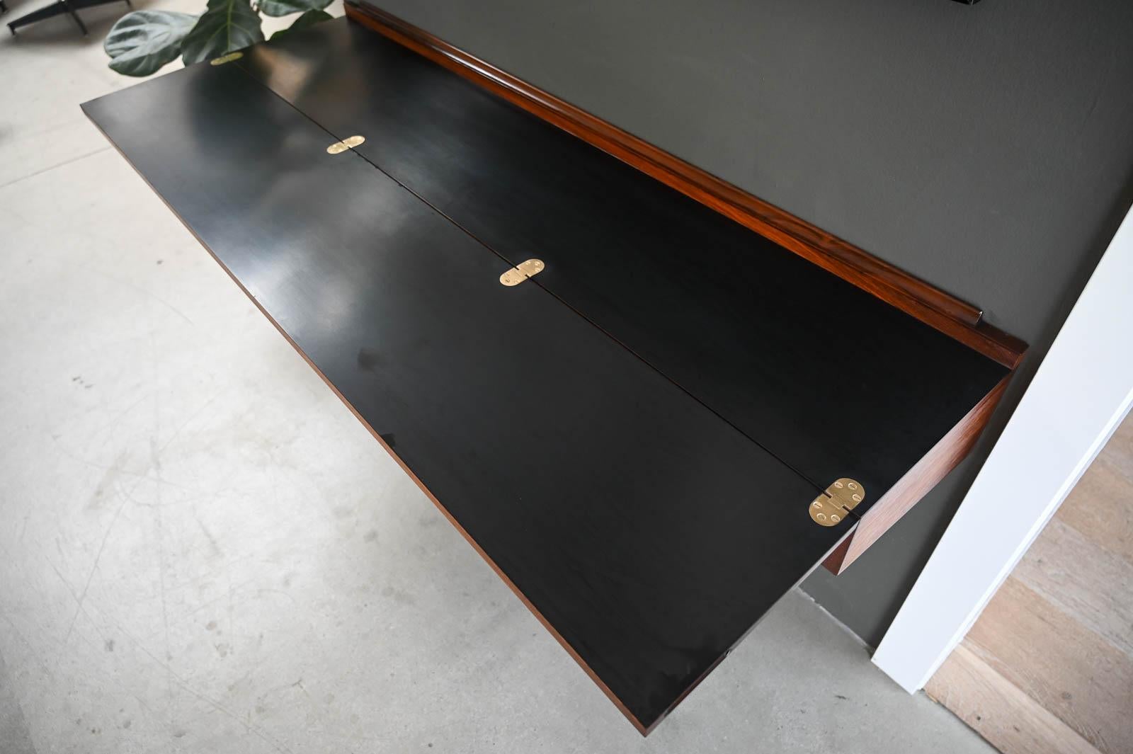 Rosewood Floating Desk by Arne Hovmand-Olsen, ca. 1960 10