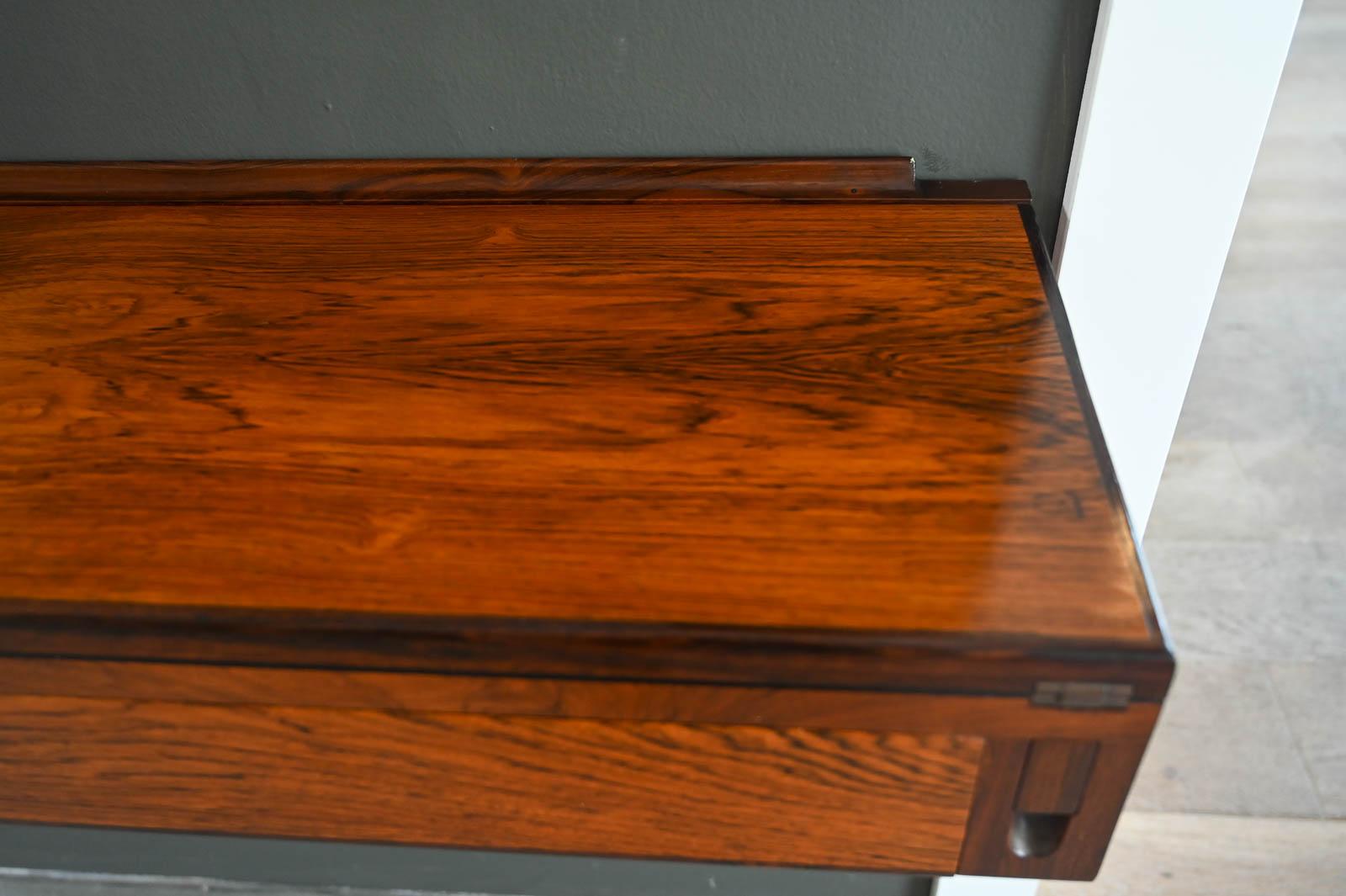 Rosewood Floating Desk by Arne Hovmand-Olsen, ca. 1960 11