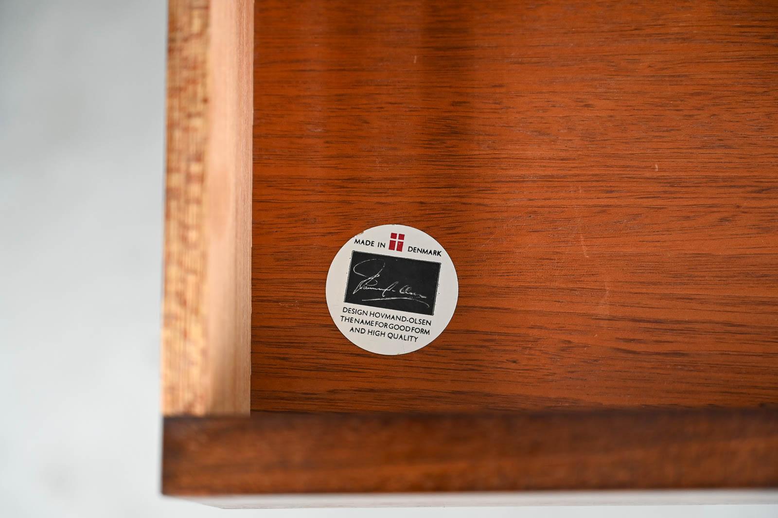 Rosewood Floating Desk by Arne Hovmand-Olsen, ca. 1960 13