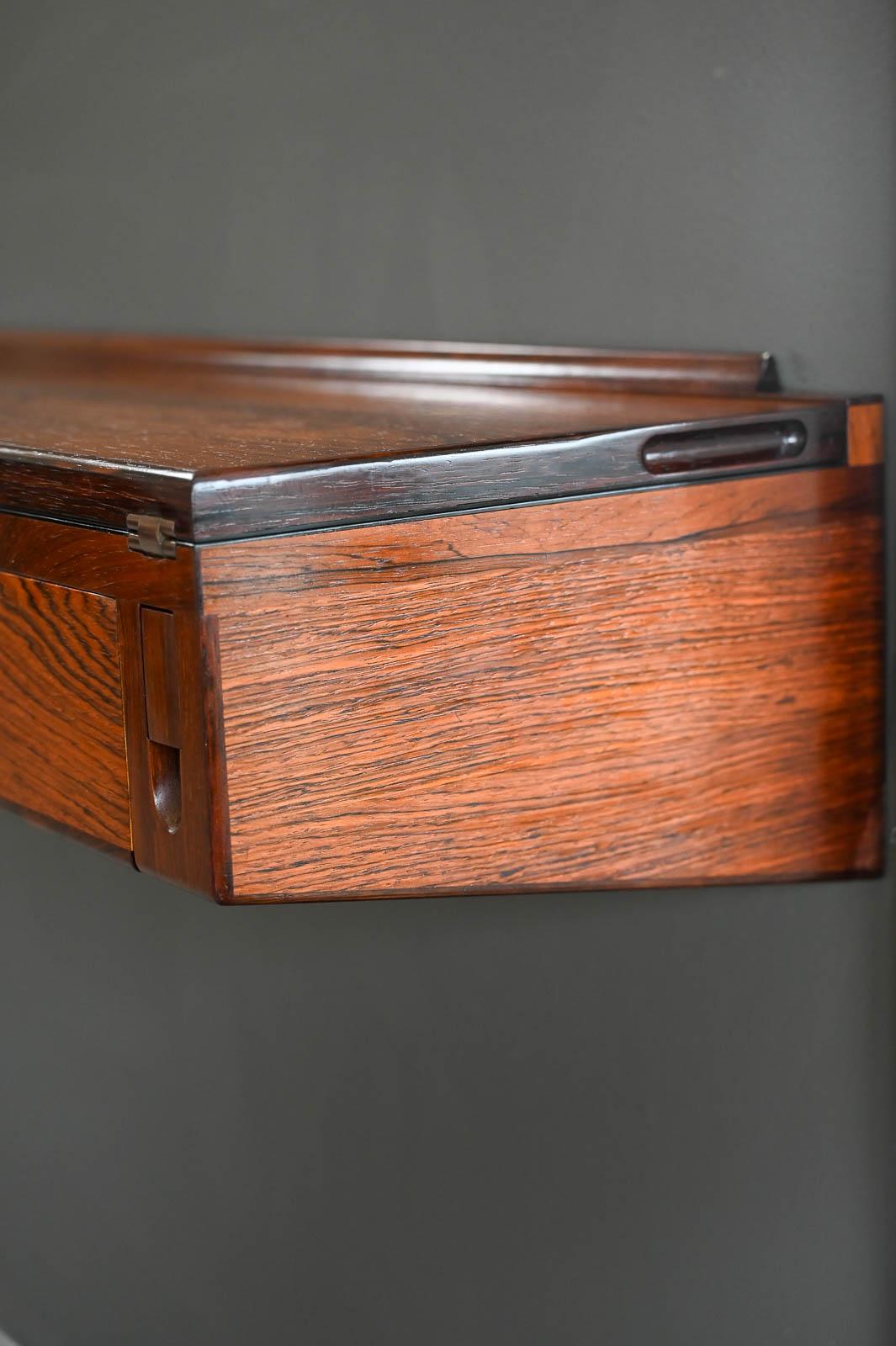 Rosewood Floating Desk by Arne Hovmand-Olsen, ca. 1960 1
