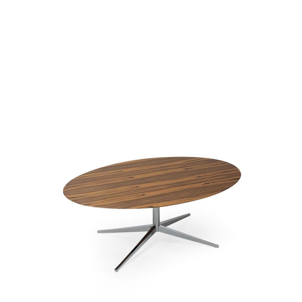 Swiss Stunning 1960s Rosewood Florence Knoll Table Desk, Oval Shape