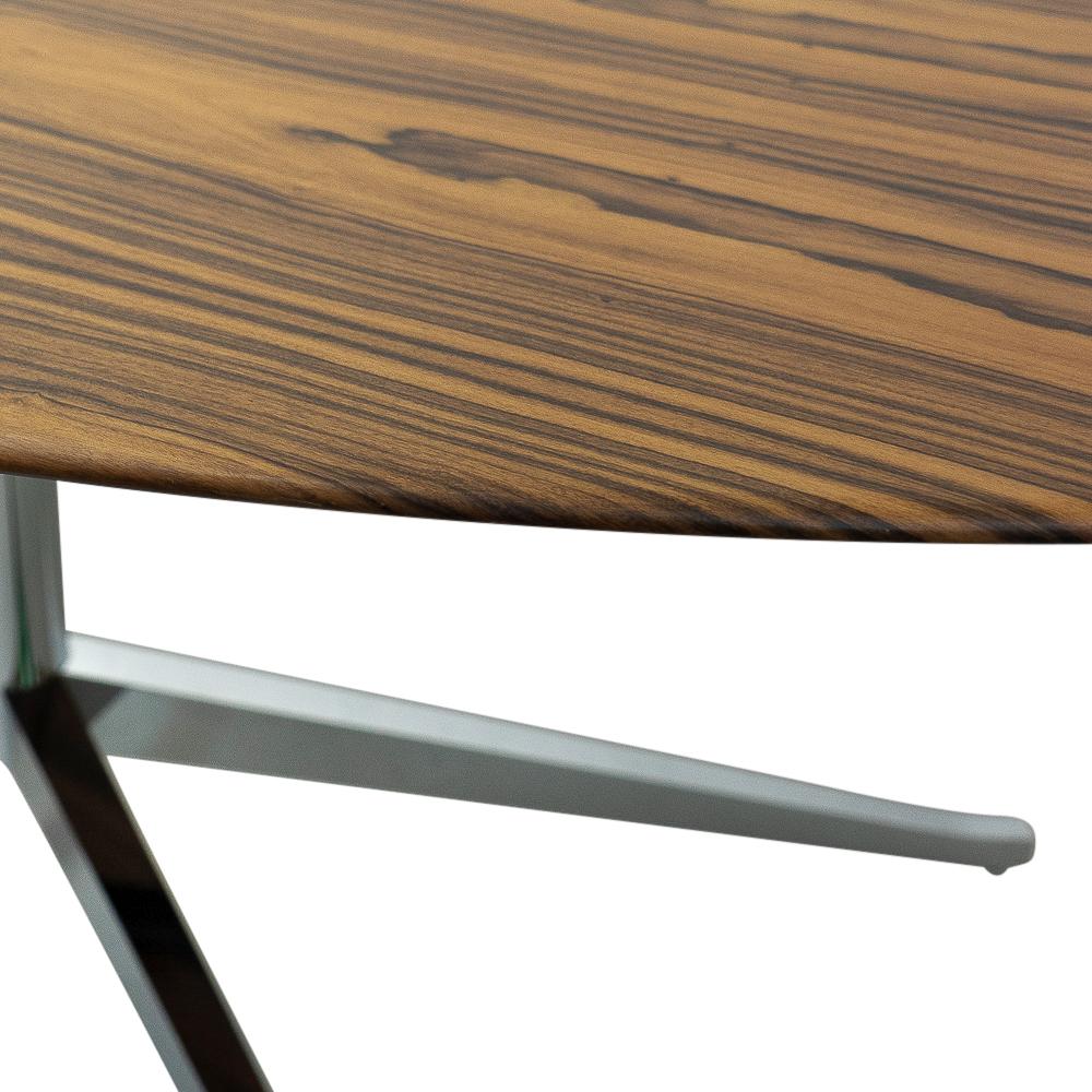 Mid-20th Century Stunning 1960s Rosewood Florence Knoll Table Desk, Oval Shape