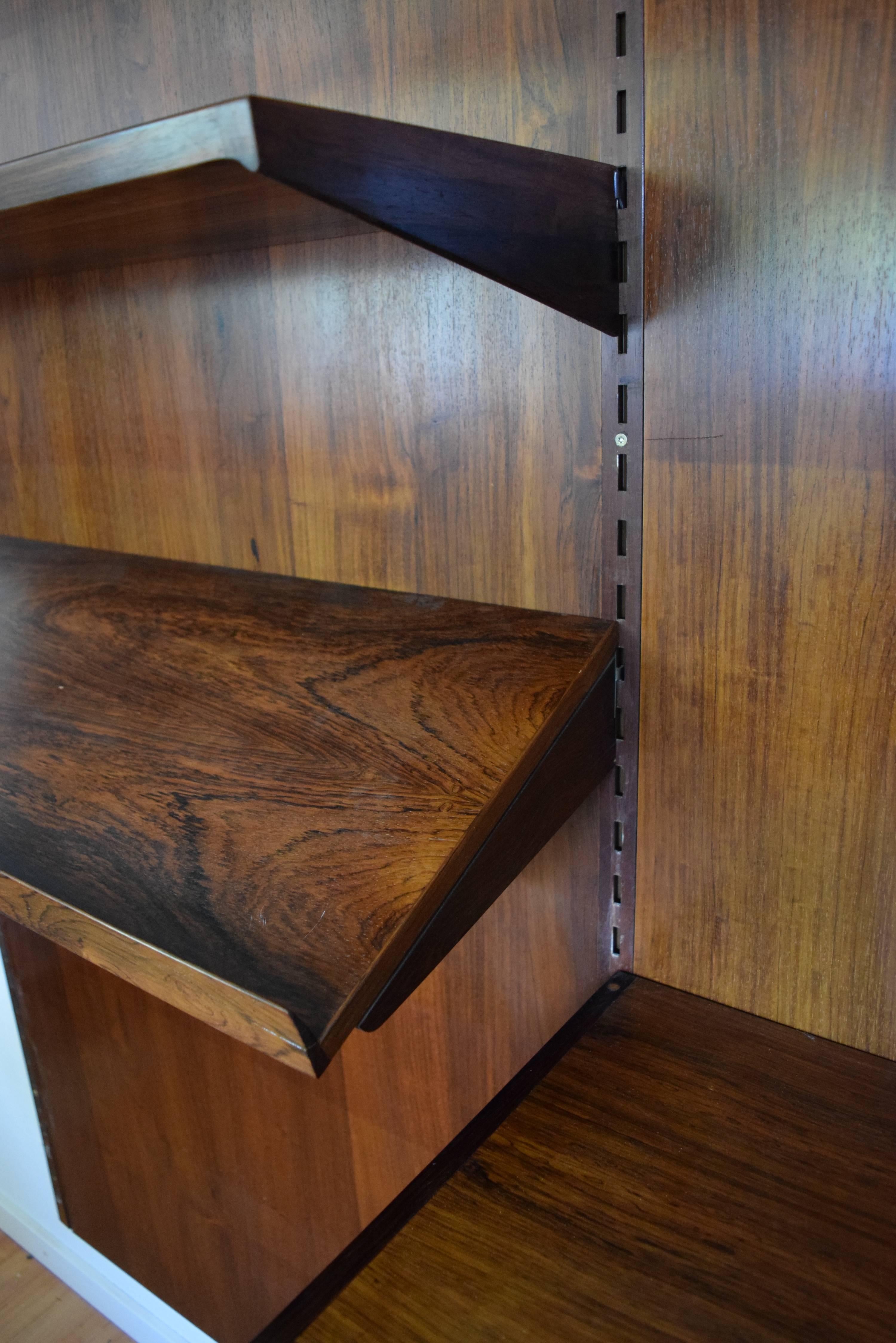 Rosewood FM Shelving System by Kai Kristiansen, 1960s In Good Condition In Nyborg, DK